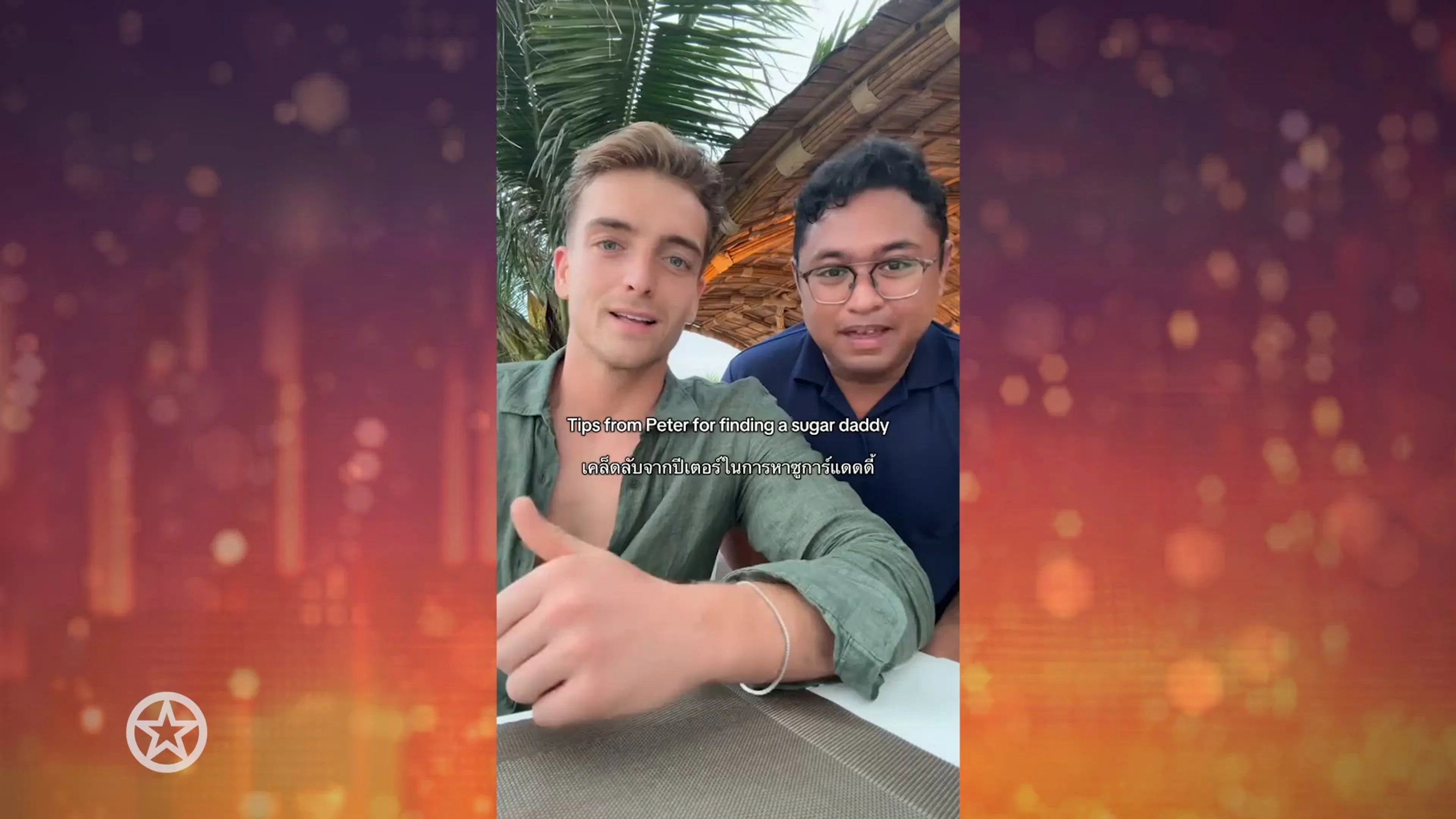 Robbert Rodenburg met zijn nieuwe Thaise vriend