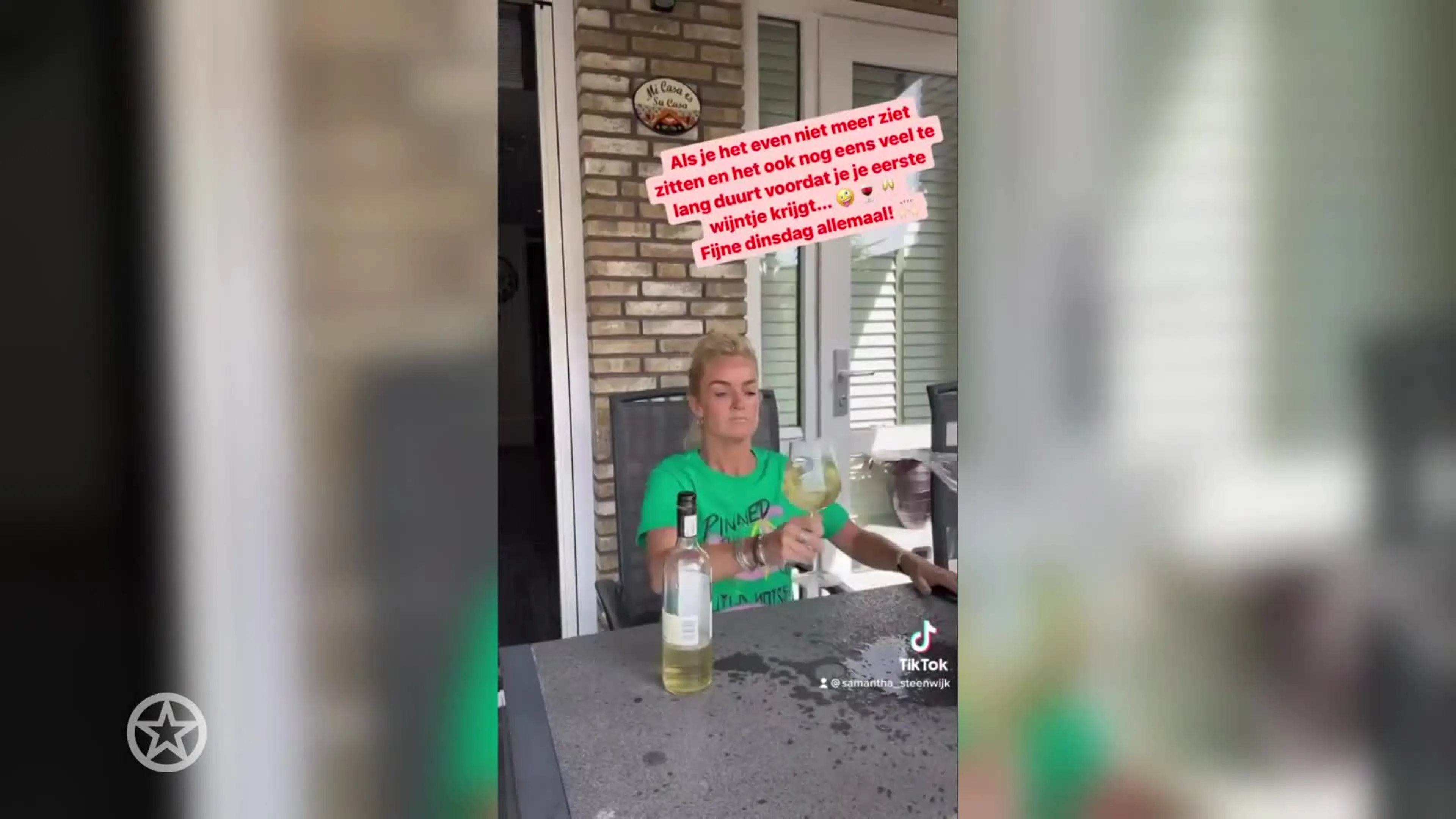 Samantha Steenwijk zit er doorheen