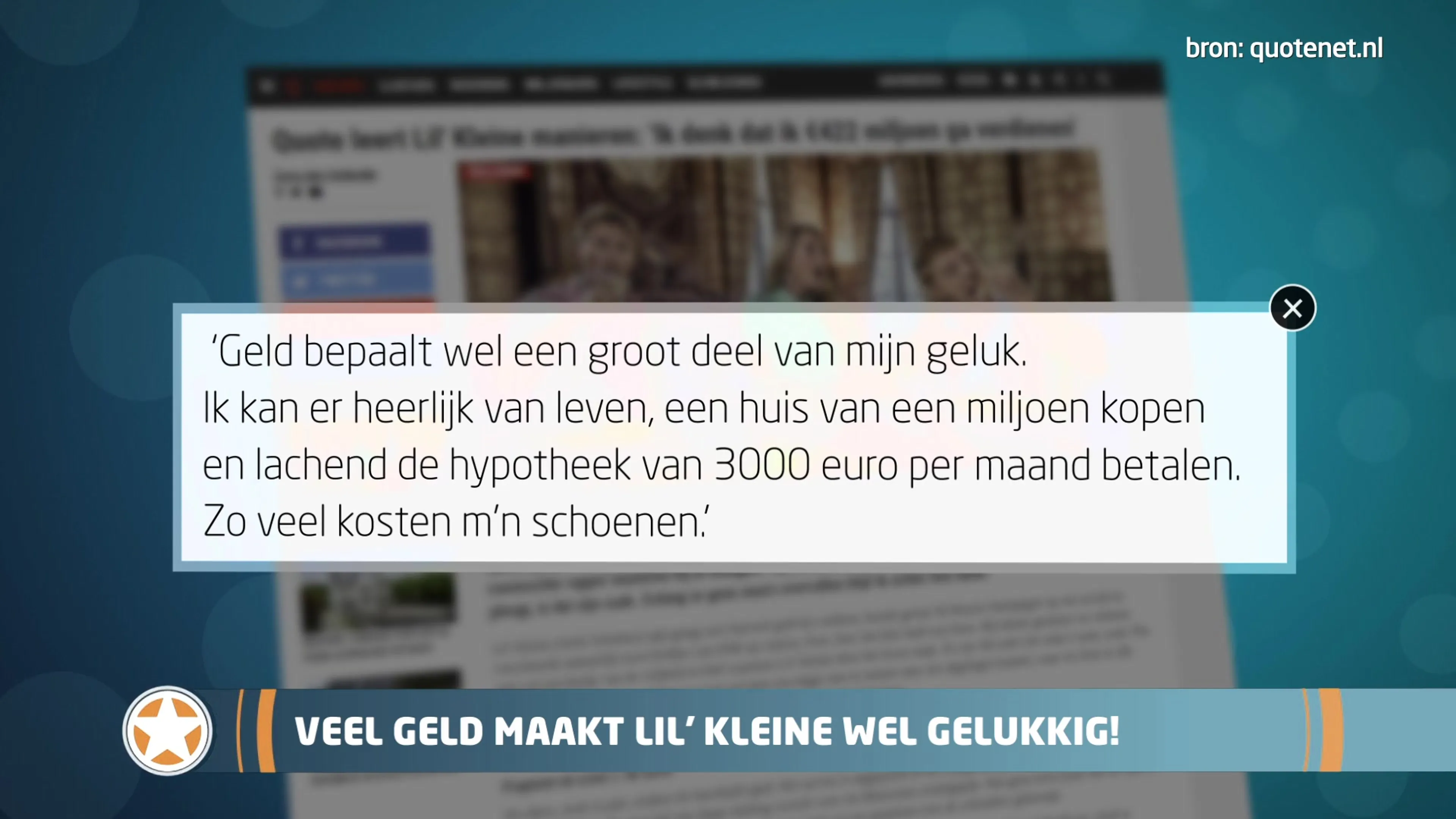 Show Update: Lil' Kleine smijt met geld