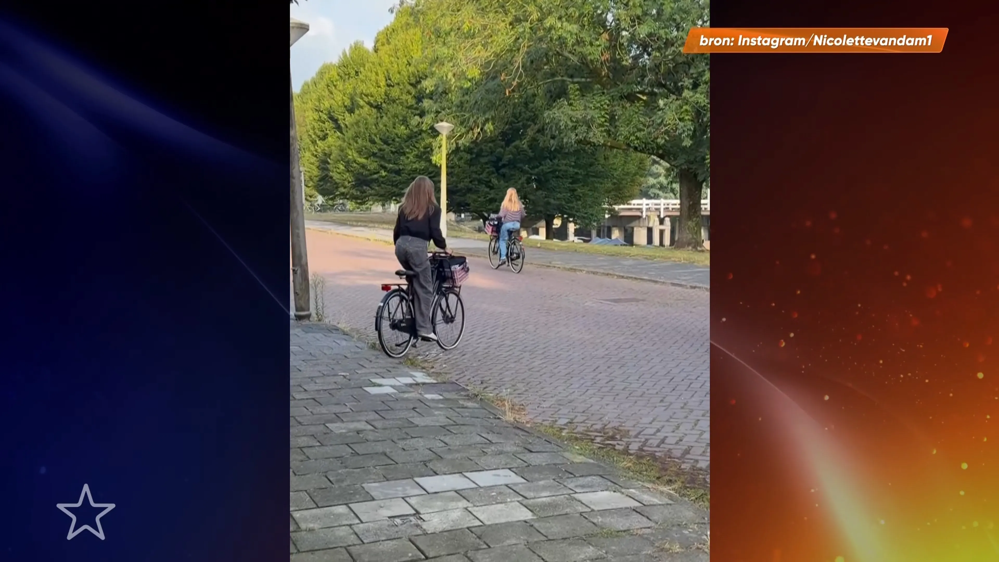 Jongste dochter Nicolette van Dam gaat naar de middelbare school