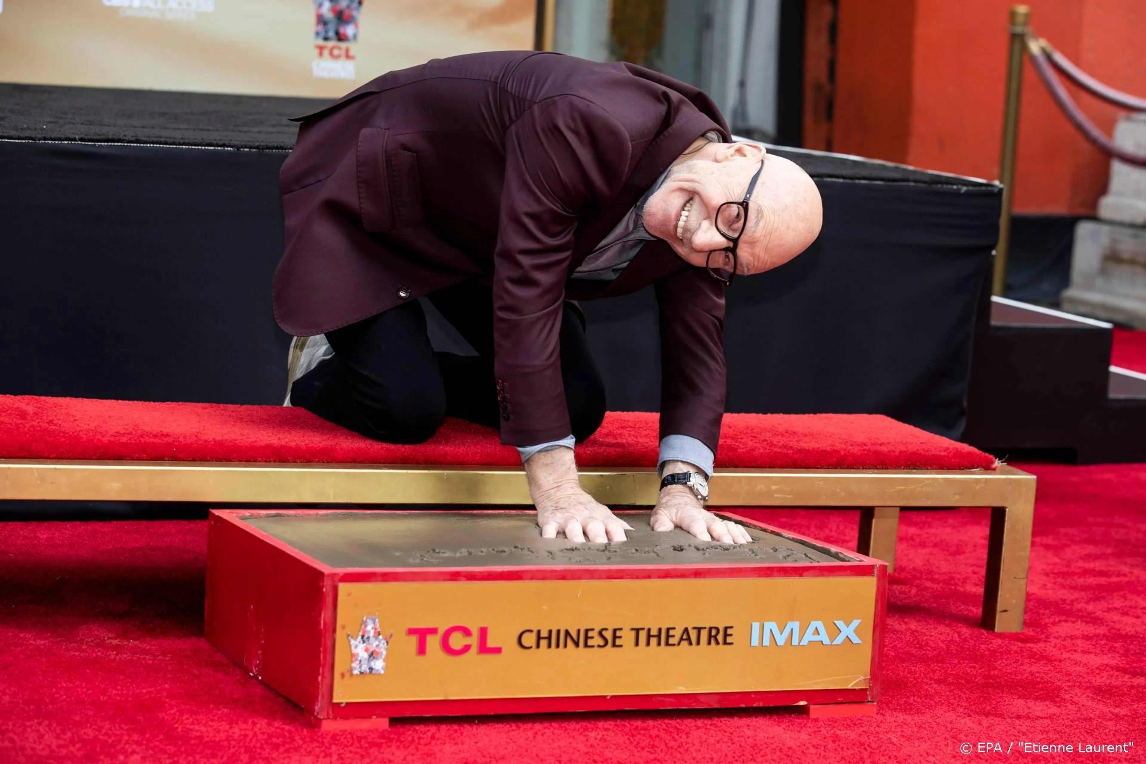 Sir Patrick Stewart vereeuwigt handafdruk