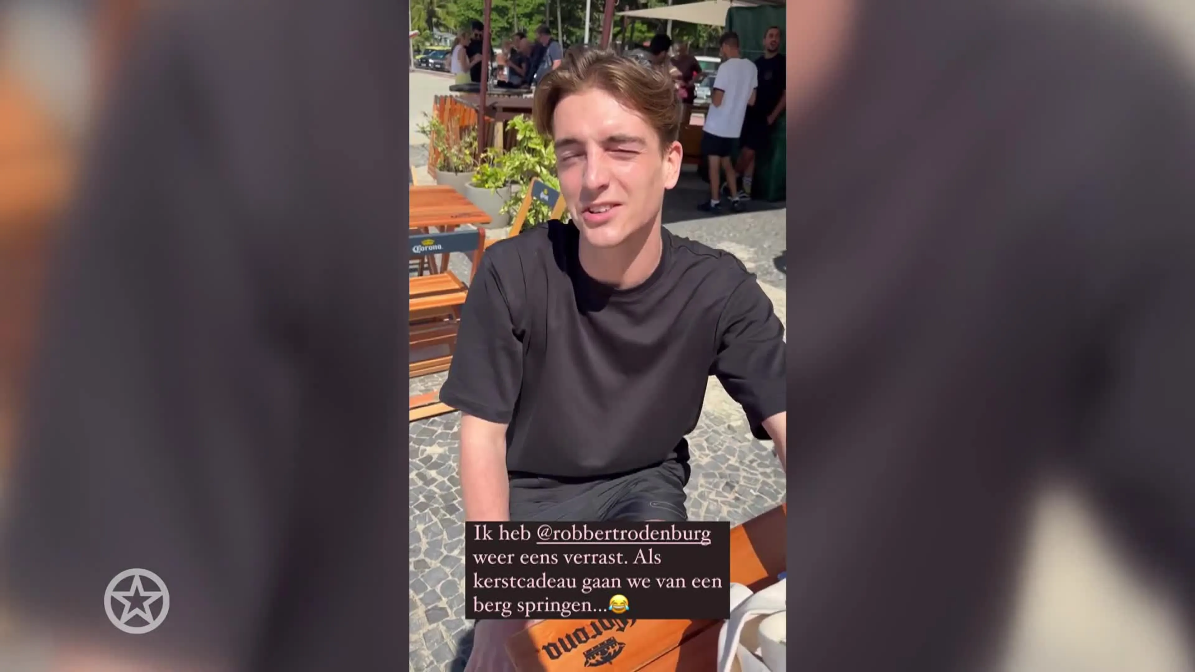 Robbert Rodenburg staat doodsangsten uit op vakantie