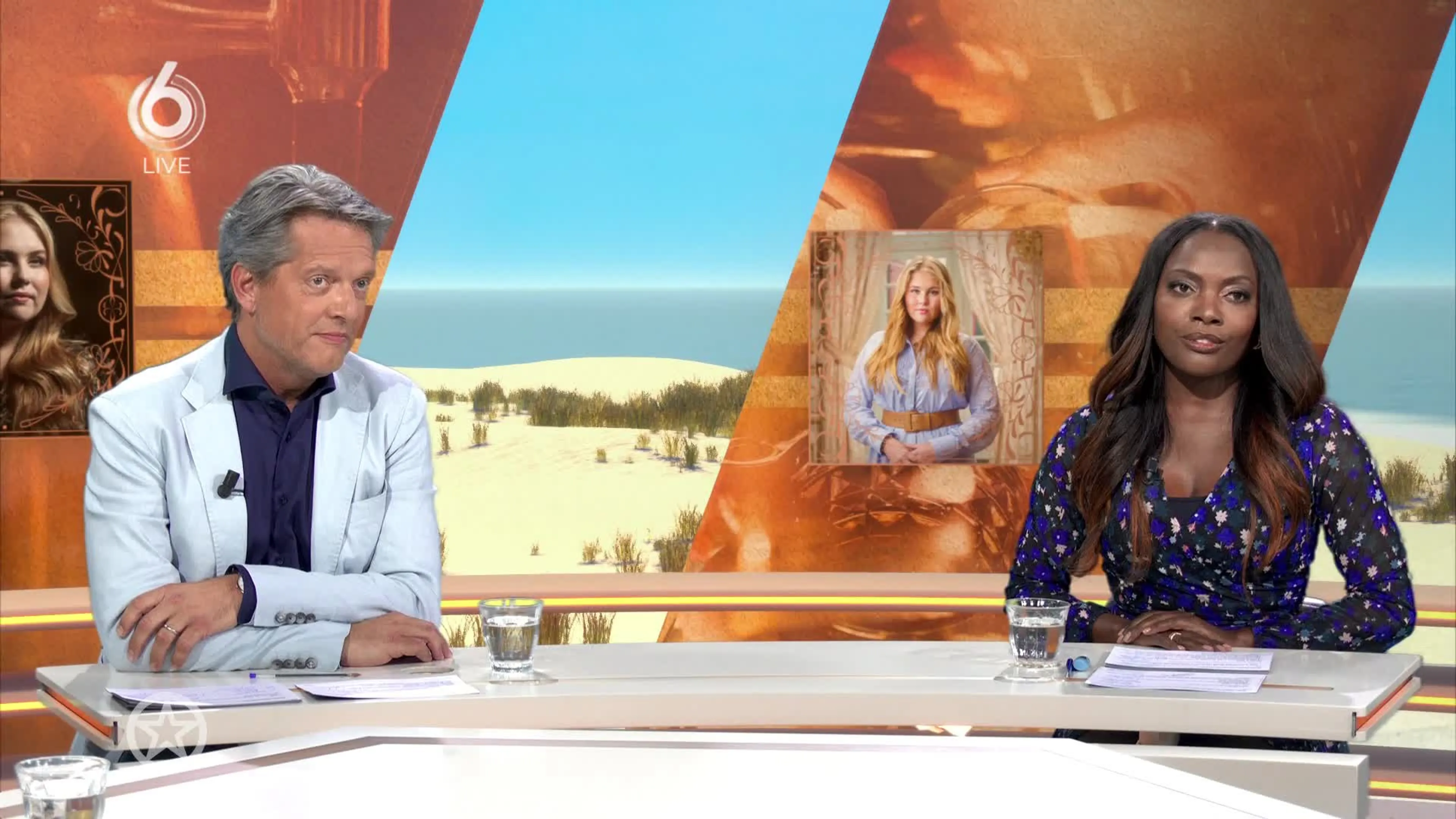 Shownieuws-tafel over Amalia die afziet van lidmaatschap omstreden studentencorps