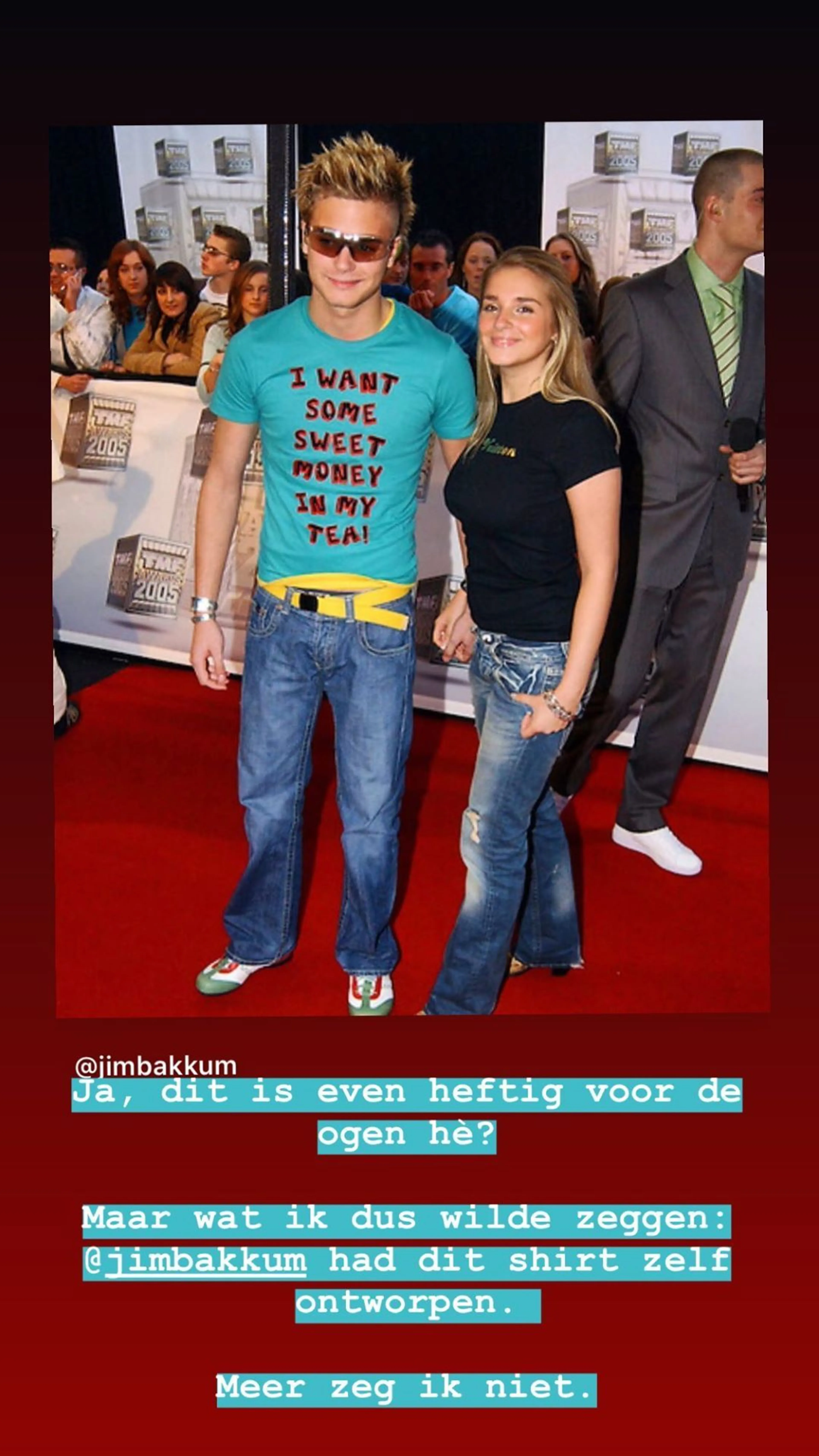 ZIEN: Jim Bakkum deelt oude foto met Gaby Blaaser