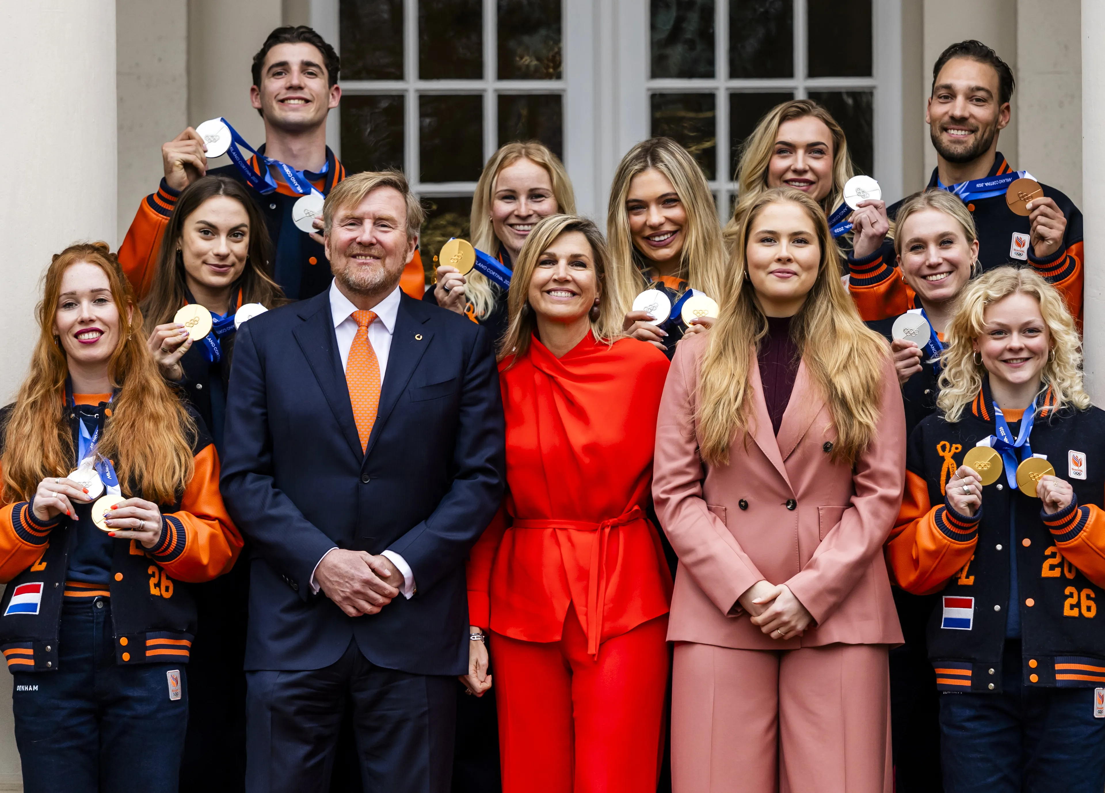 Koningspaar en Amalia eren olympische medaillewinnaars