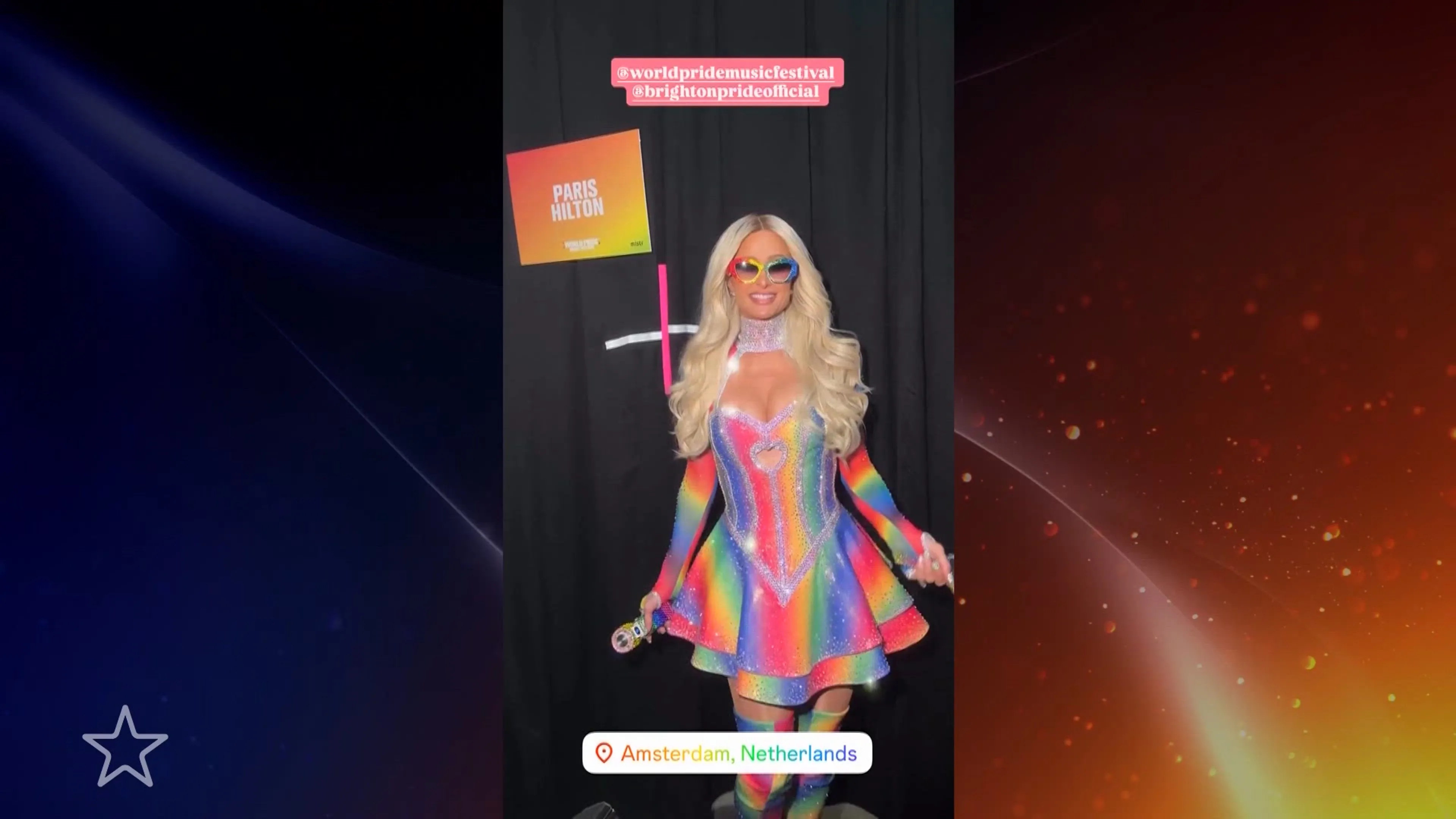 Paris Hilton blikt terug op optreden tijdens Pride Amsterdam
