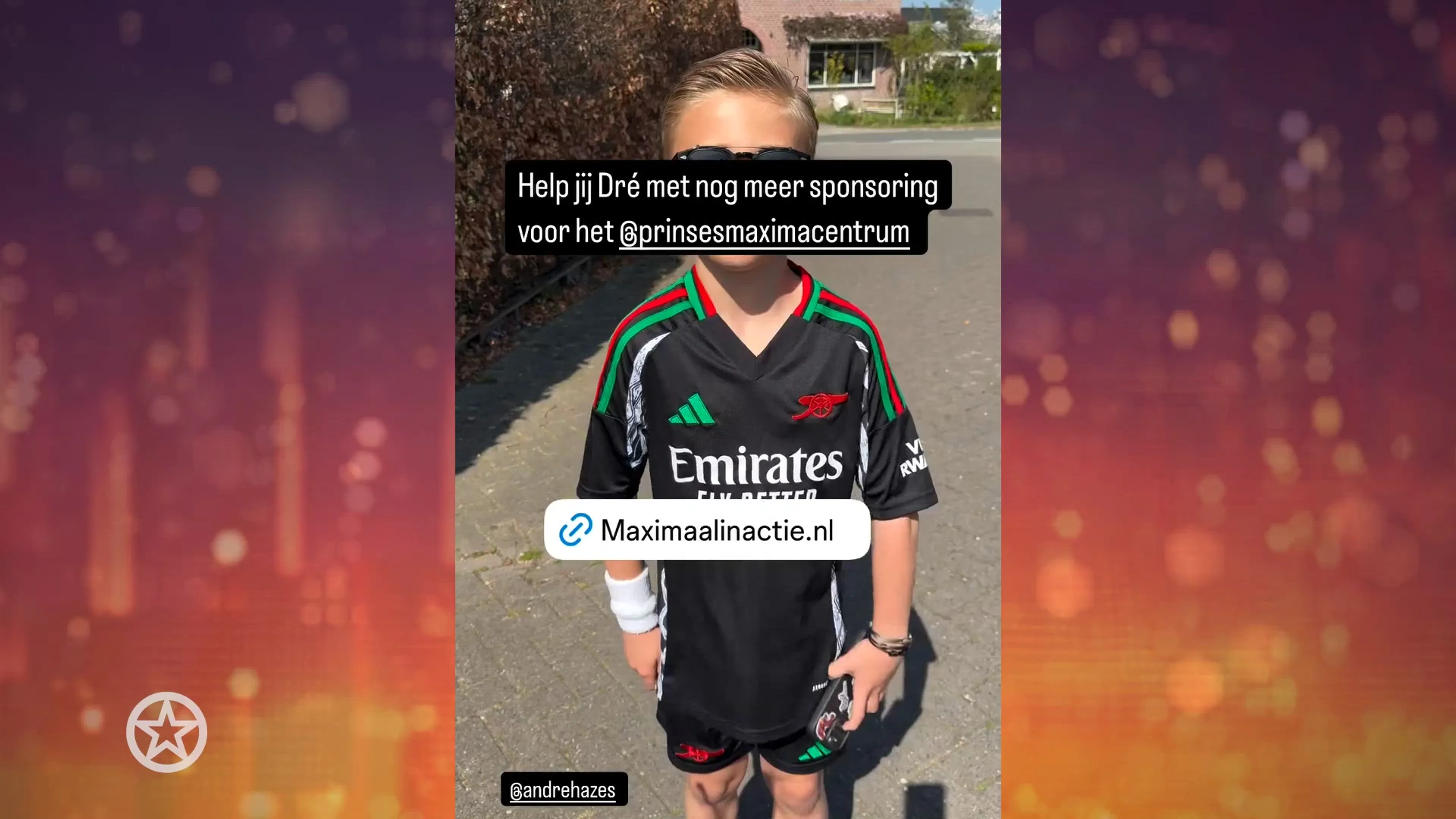 Monique deelt beelden van kleine Dré aan het woord voor het goede doel