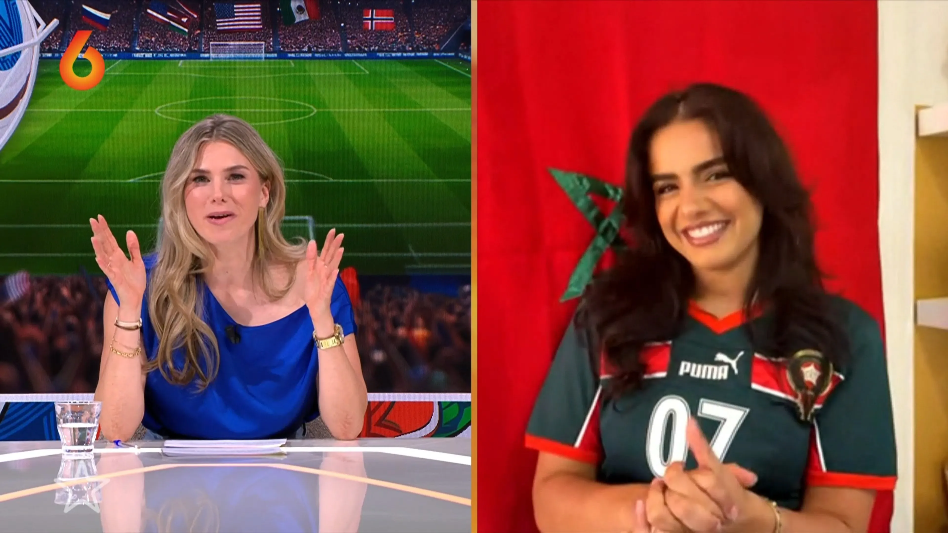 Numidia juicht Marokko toe tijdens WK Voetbal