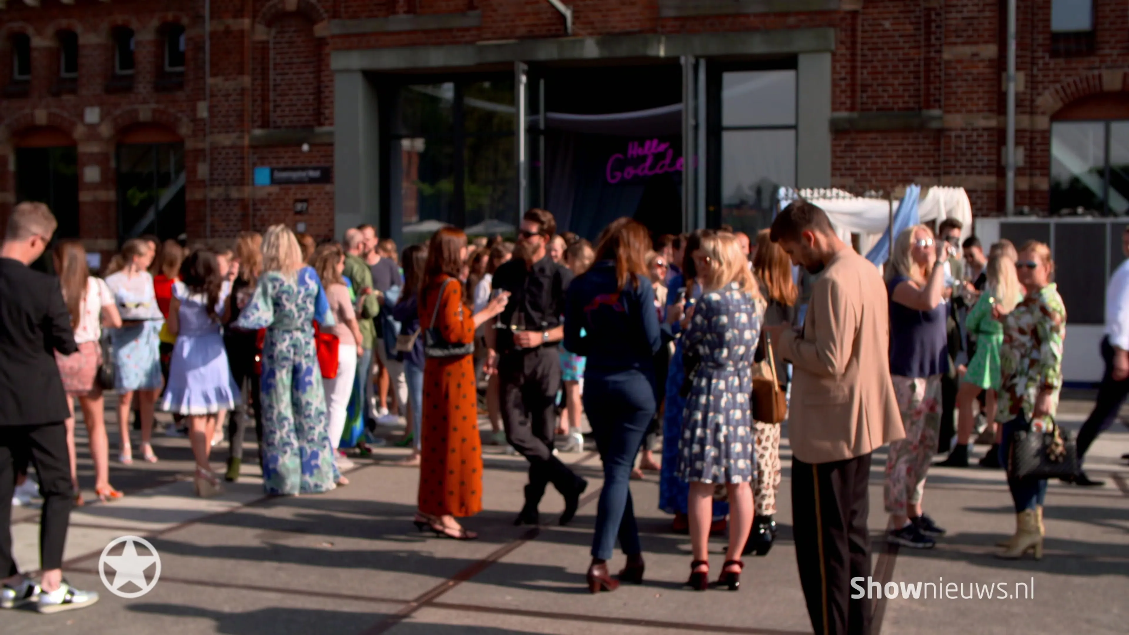 Maik bezoekt fashionshow Fabienne Chapot