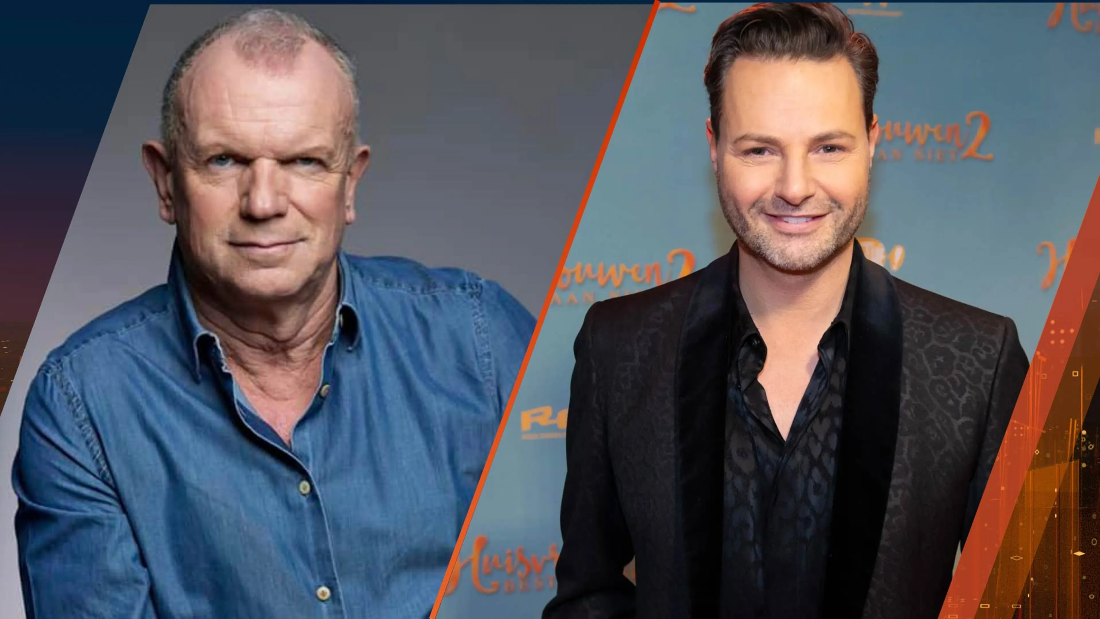 Fred van Leer en Evert Santegoeds in gesprek