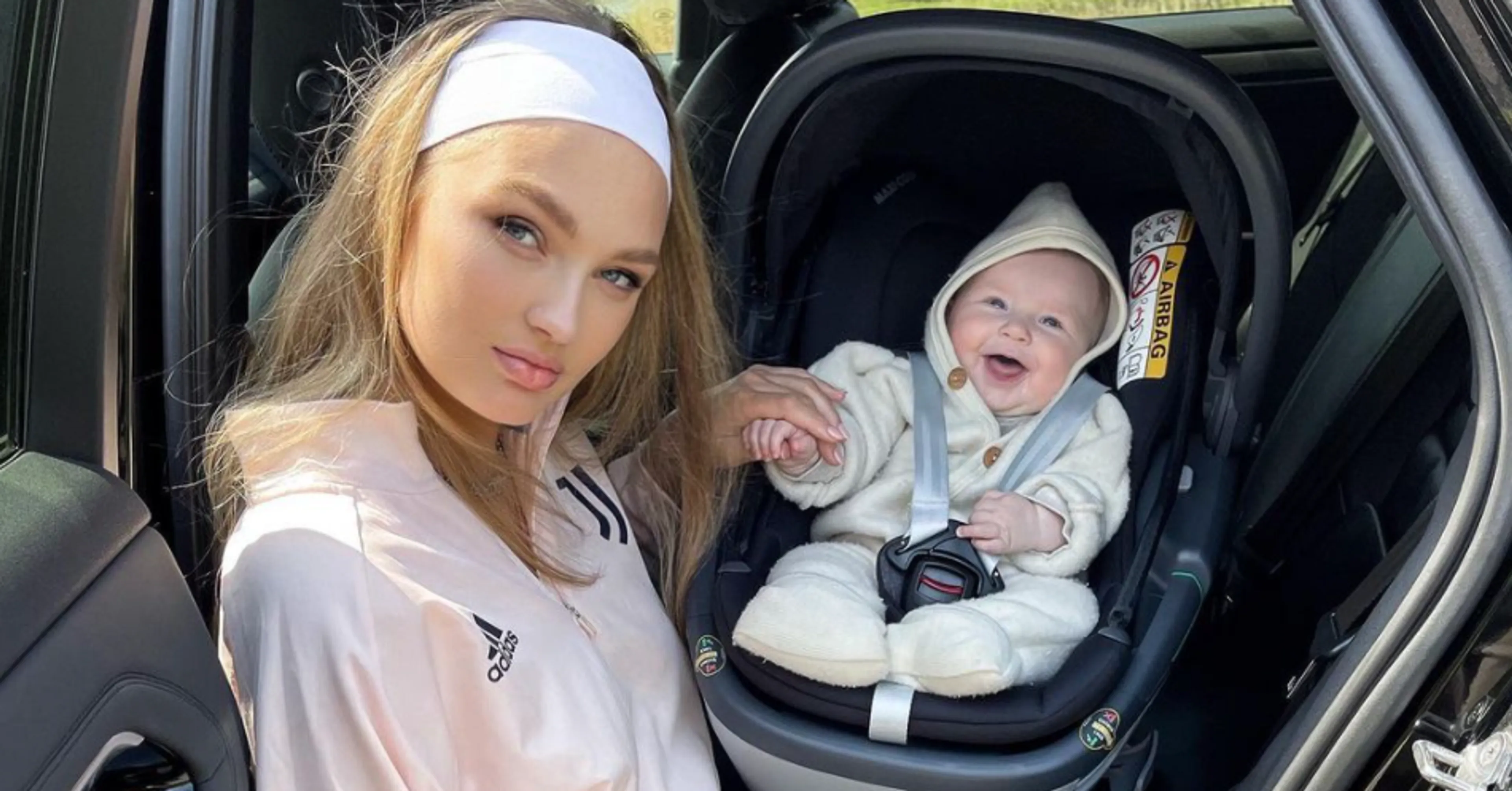 Grote paniek bij Romee Strijd om baby