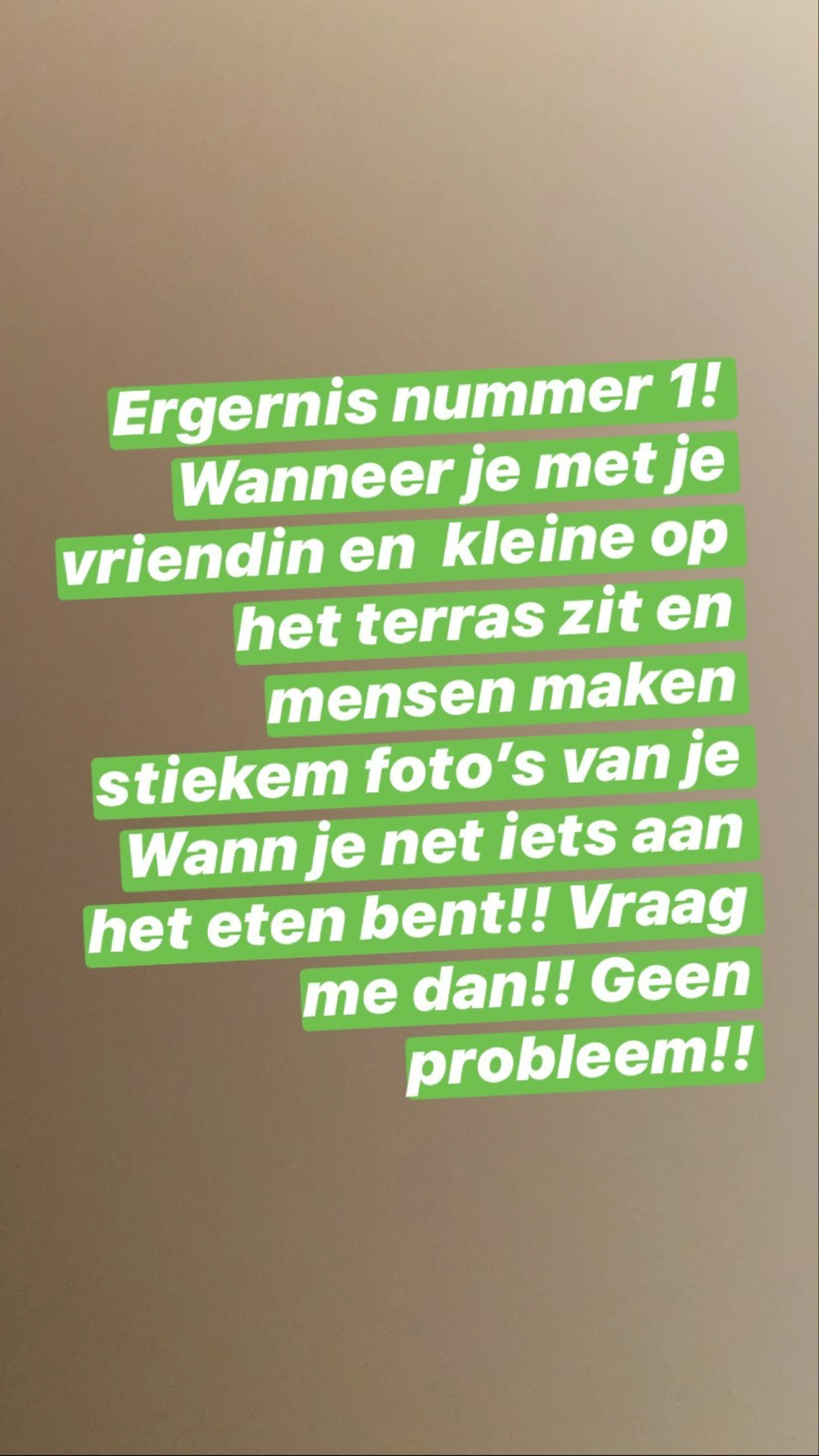 Tim Douwsma deelt zijn allergrootste ergernis
