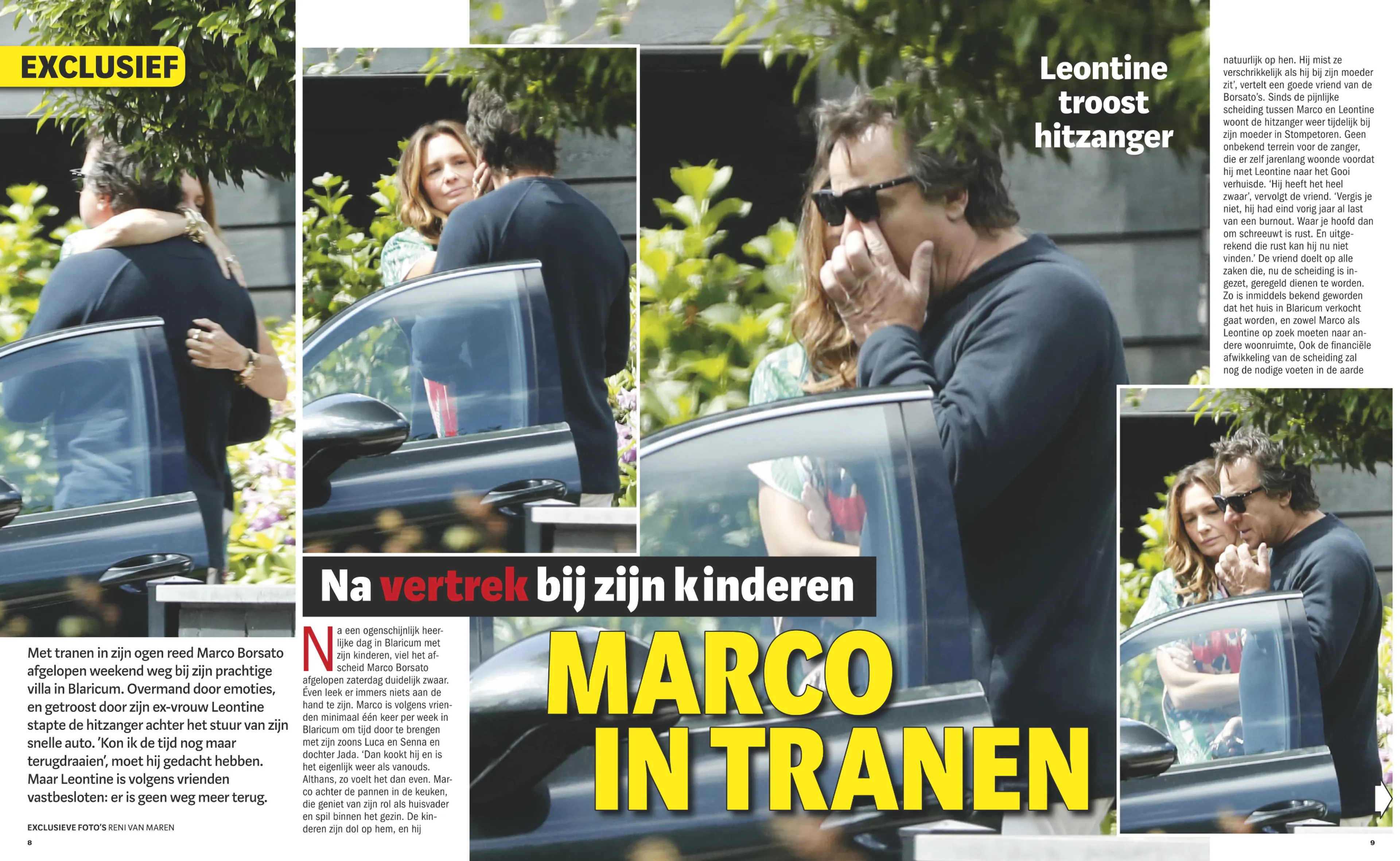 'Ontroostbare' Marco in armen van Leontine