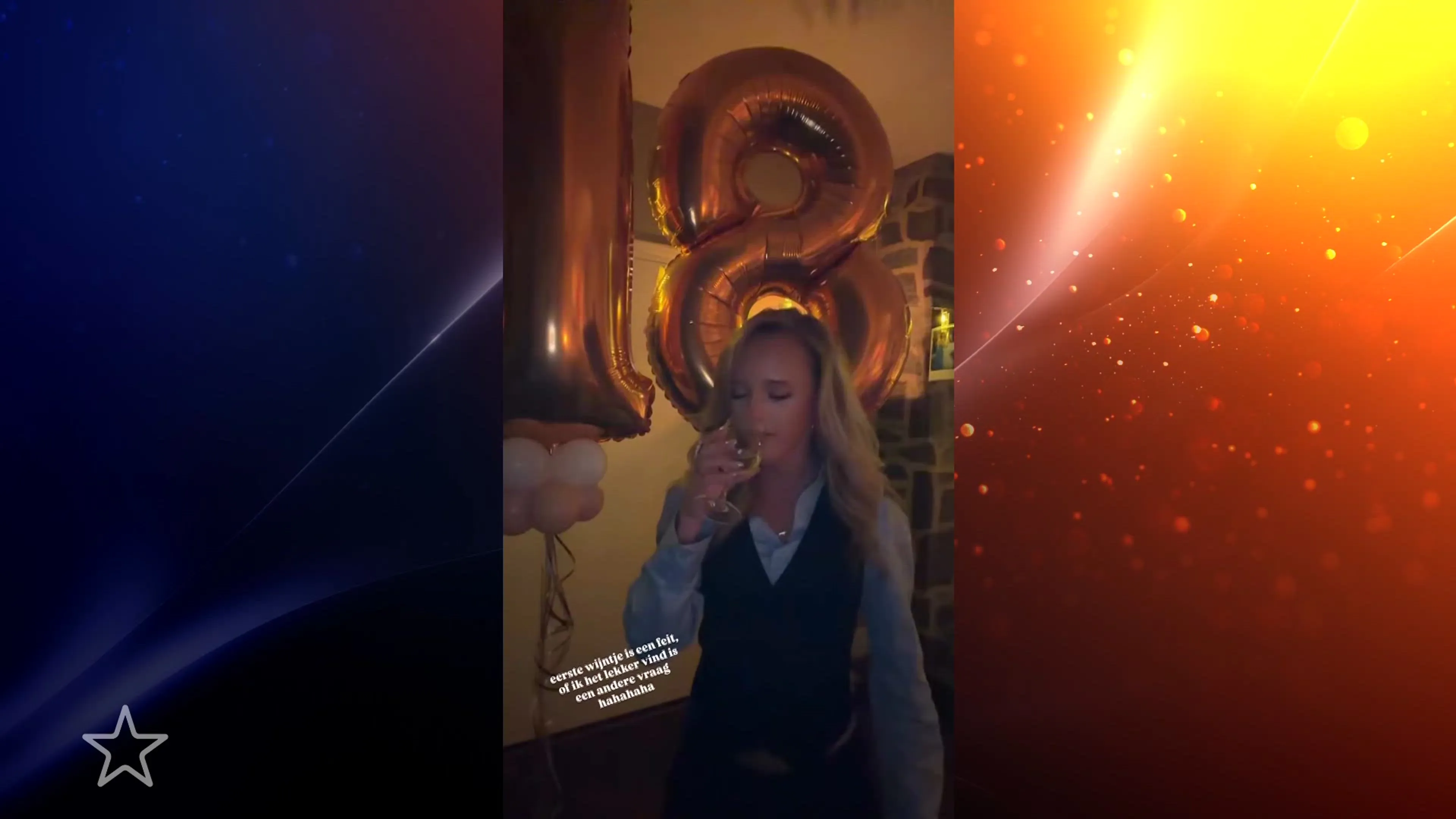 Emma Kok viert 18de verjaardag en doet gelijk iets wat nu eindelijk mag