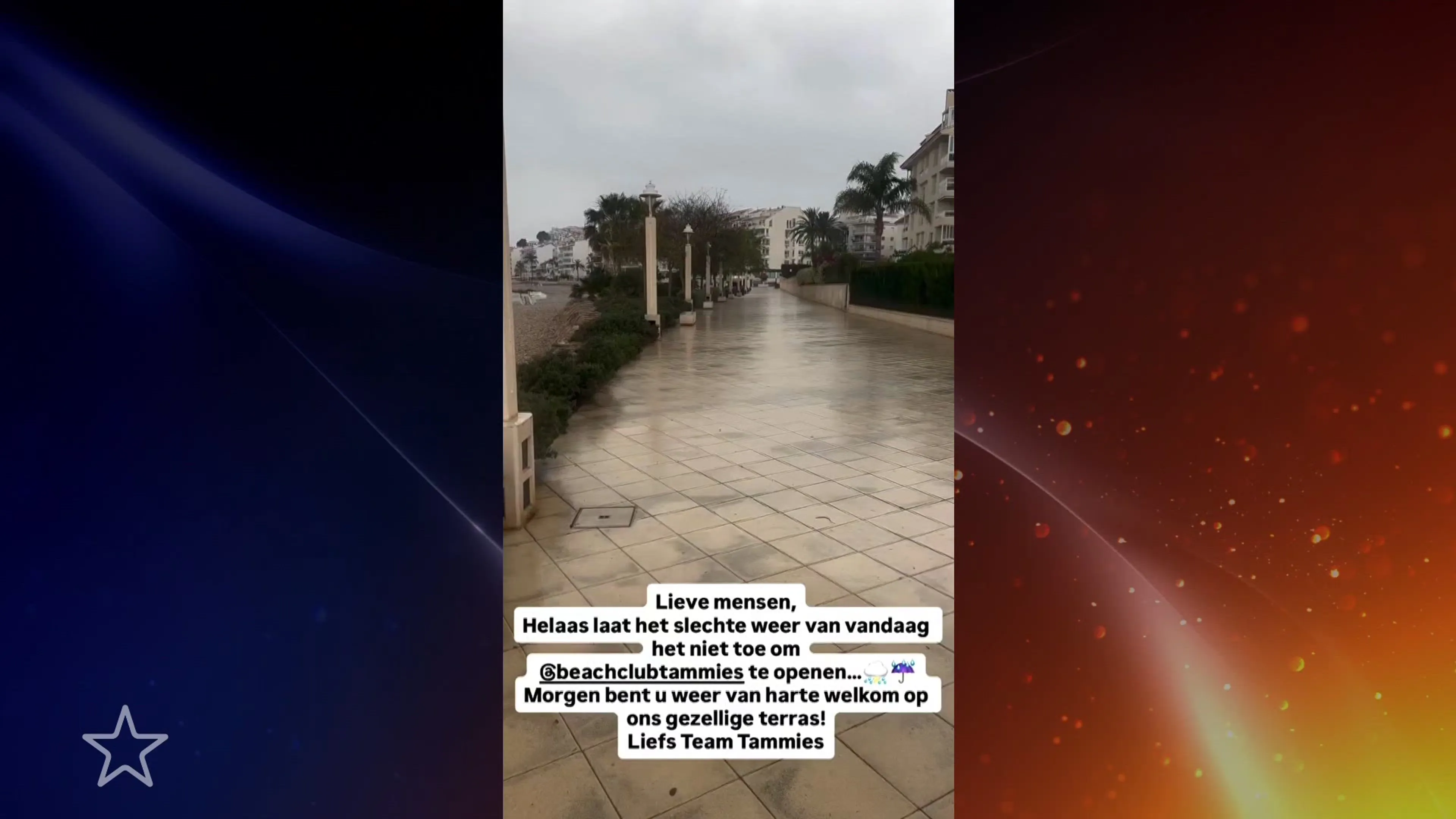 Slecht weer treft de Hanslers in Altea