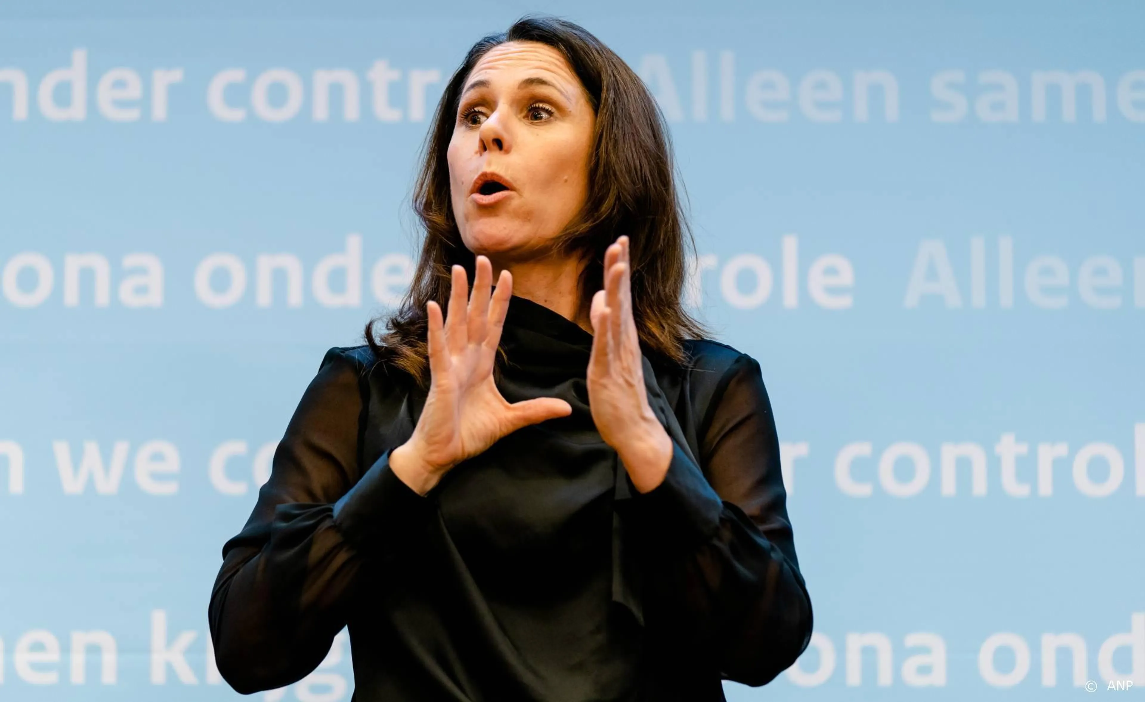 Gebarentolk Irma is terug, sociale media euforisch