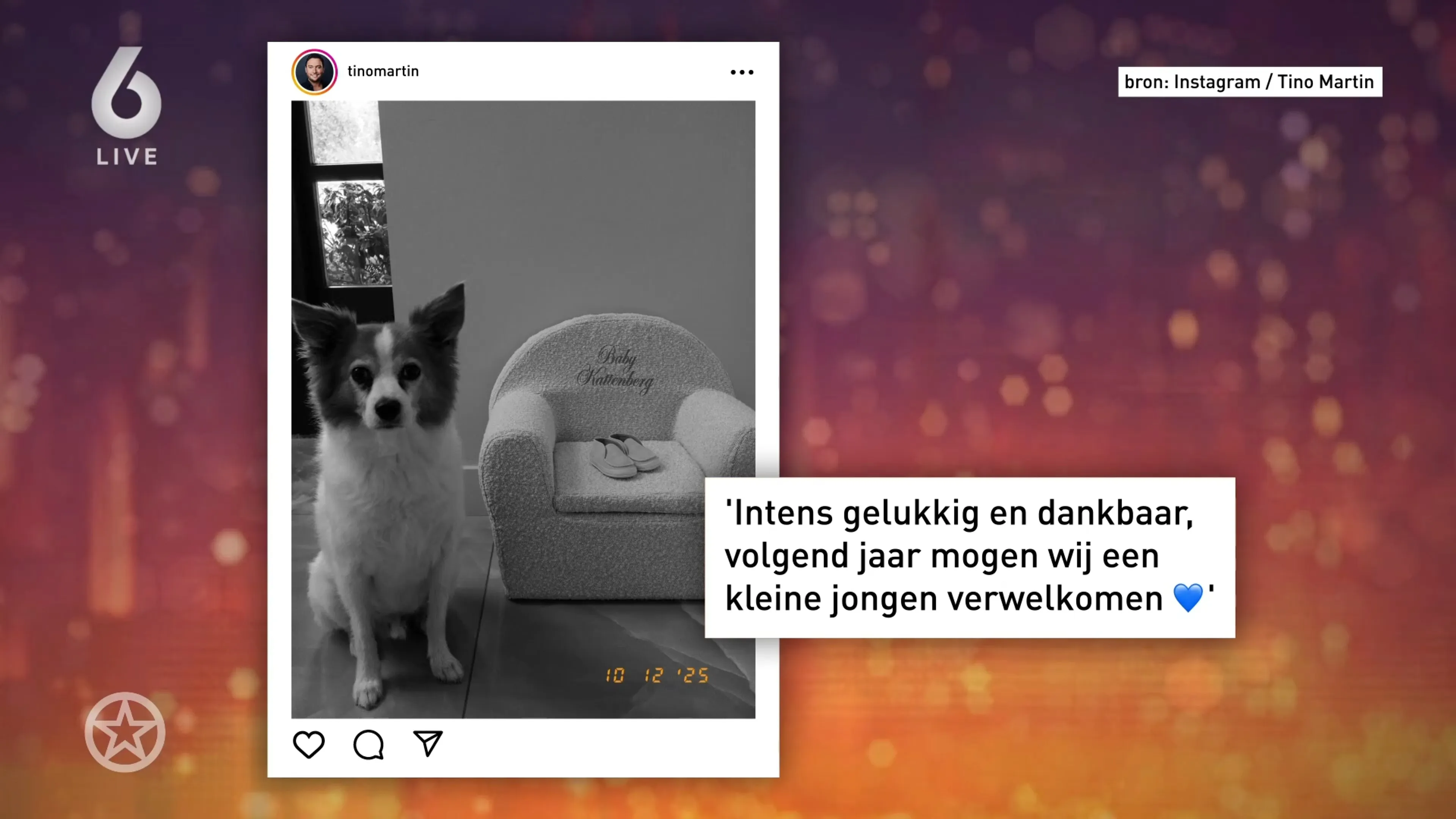 Tino Martin wordt vader