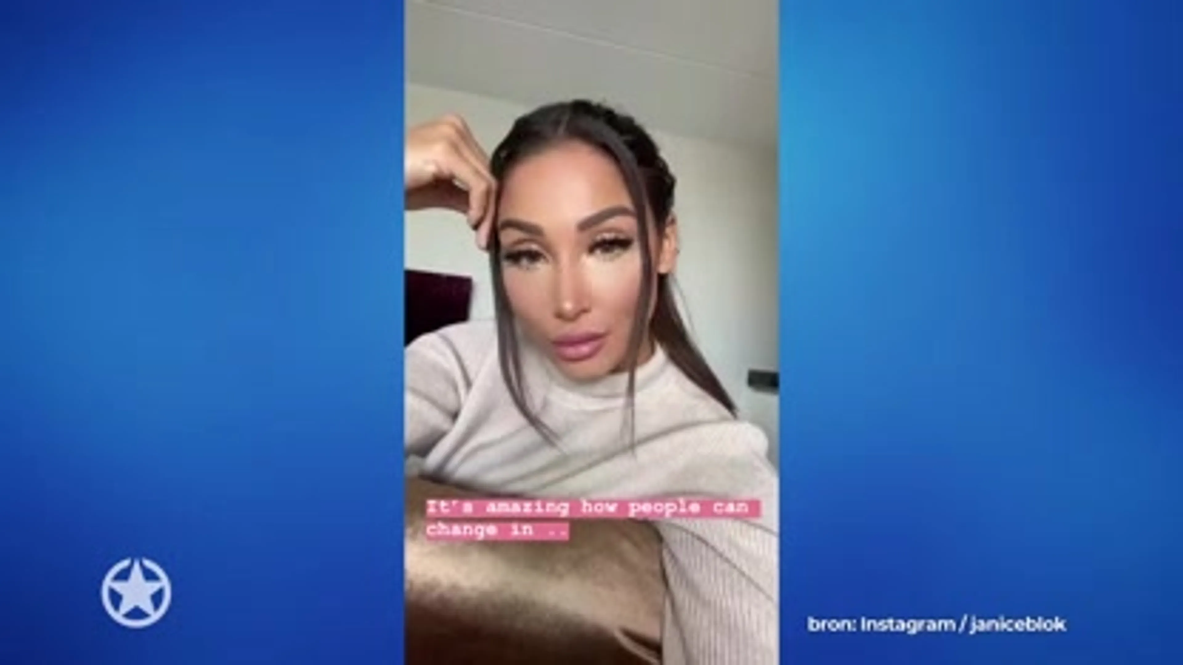 Zo ziet Janice Blok er zonder make-up uit