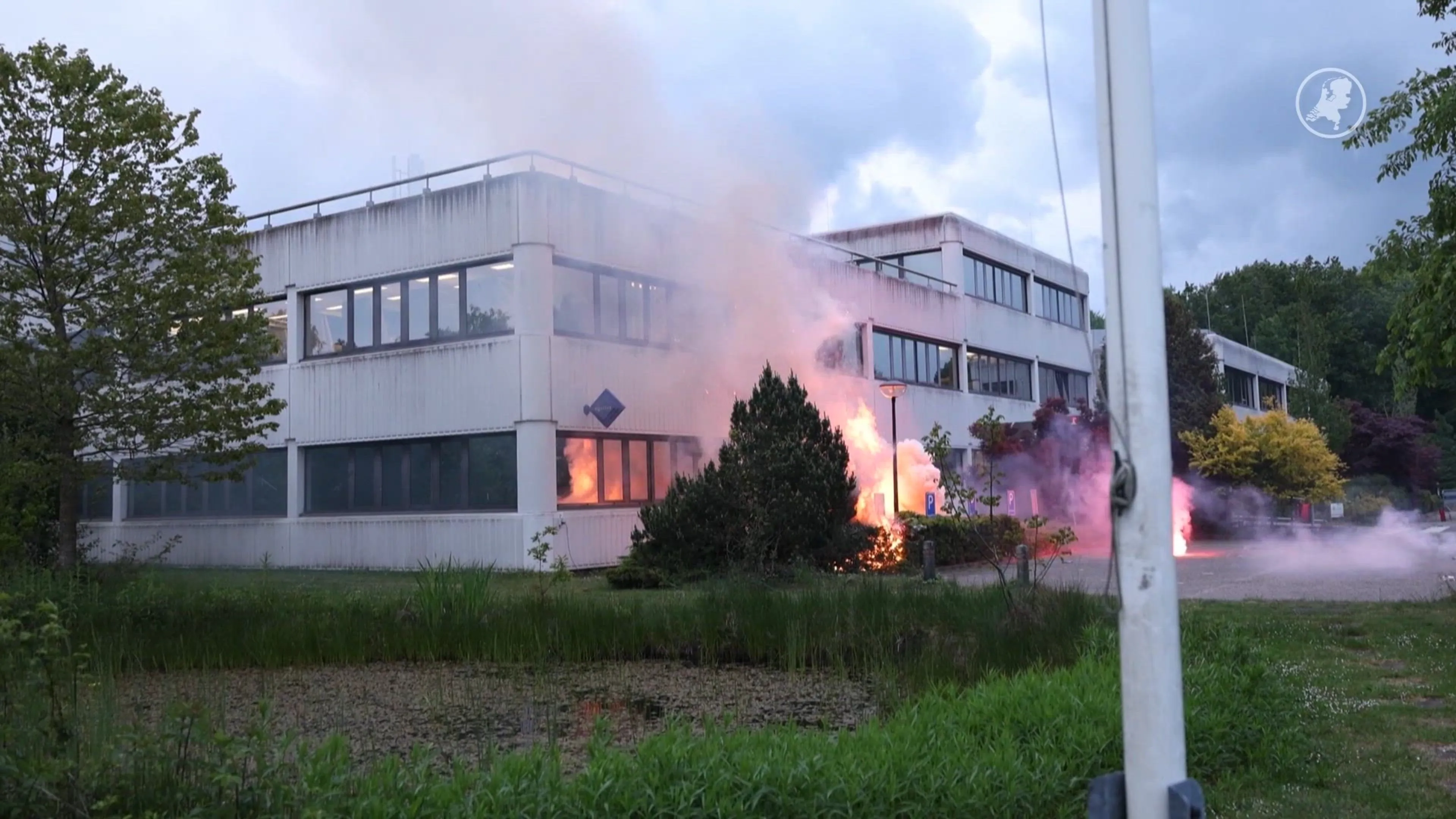 Gebouw asielopvang Loosdrecht bijna in brand
