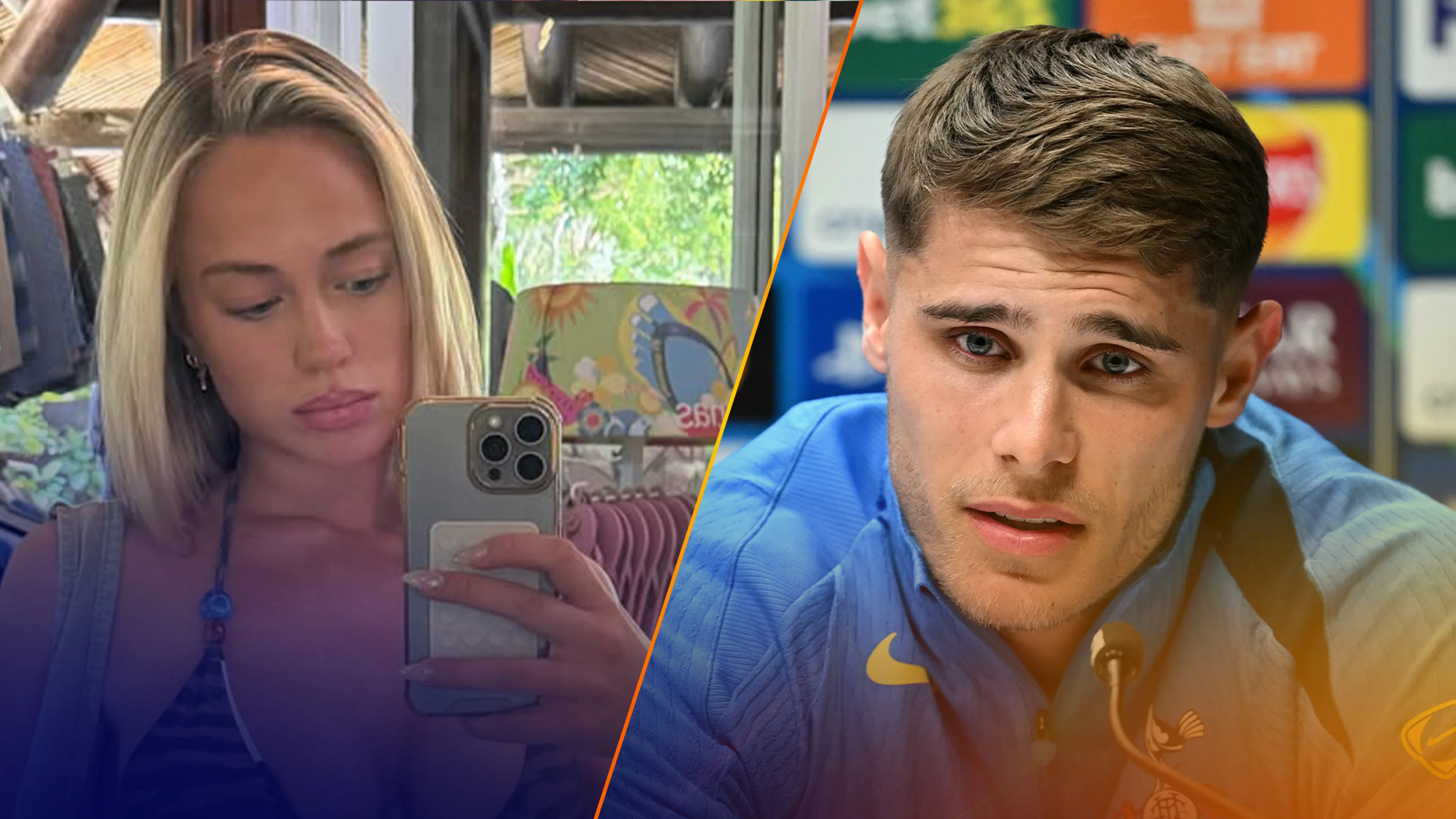 Is dít Britse model de nieuwe vriendin van Oranjespeler Micky van de Ven?