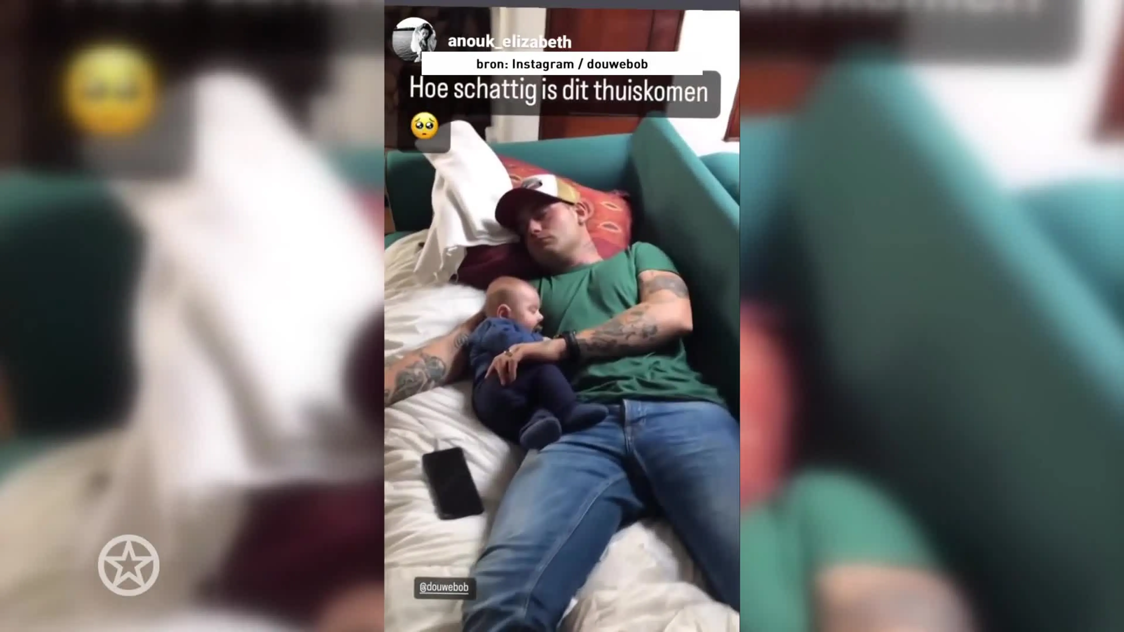 Douwe Bob en zoontje Elias