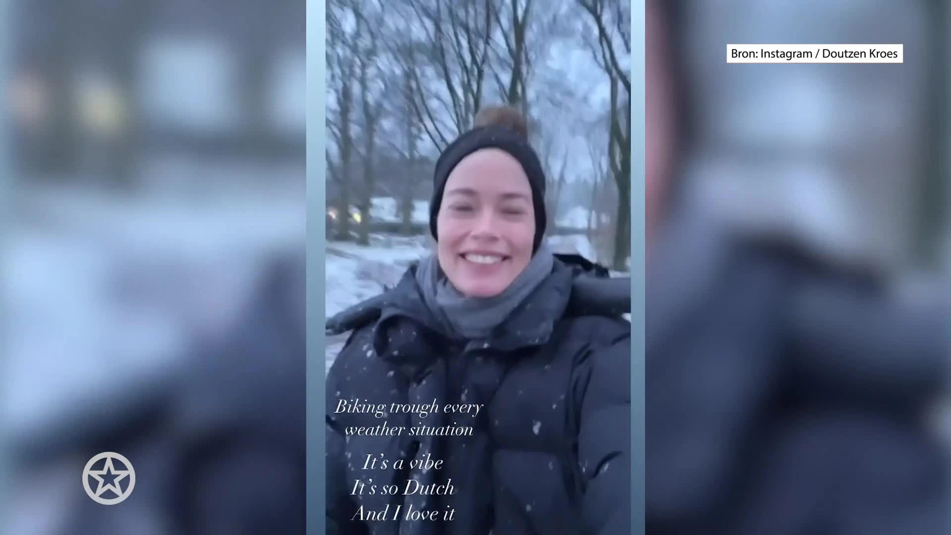 Doutzen Kroes negeert verkeersregels
