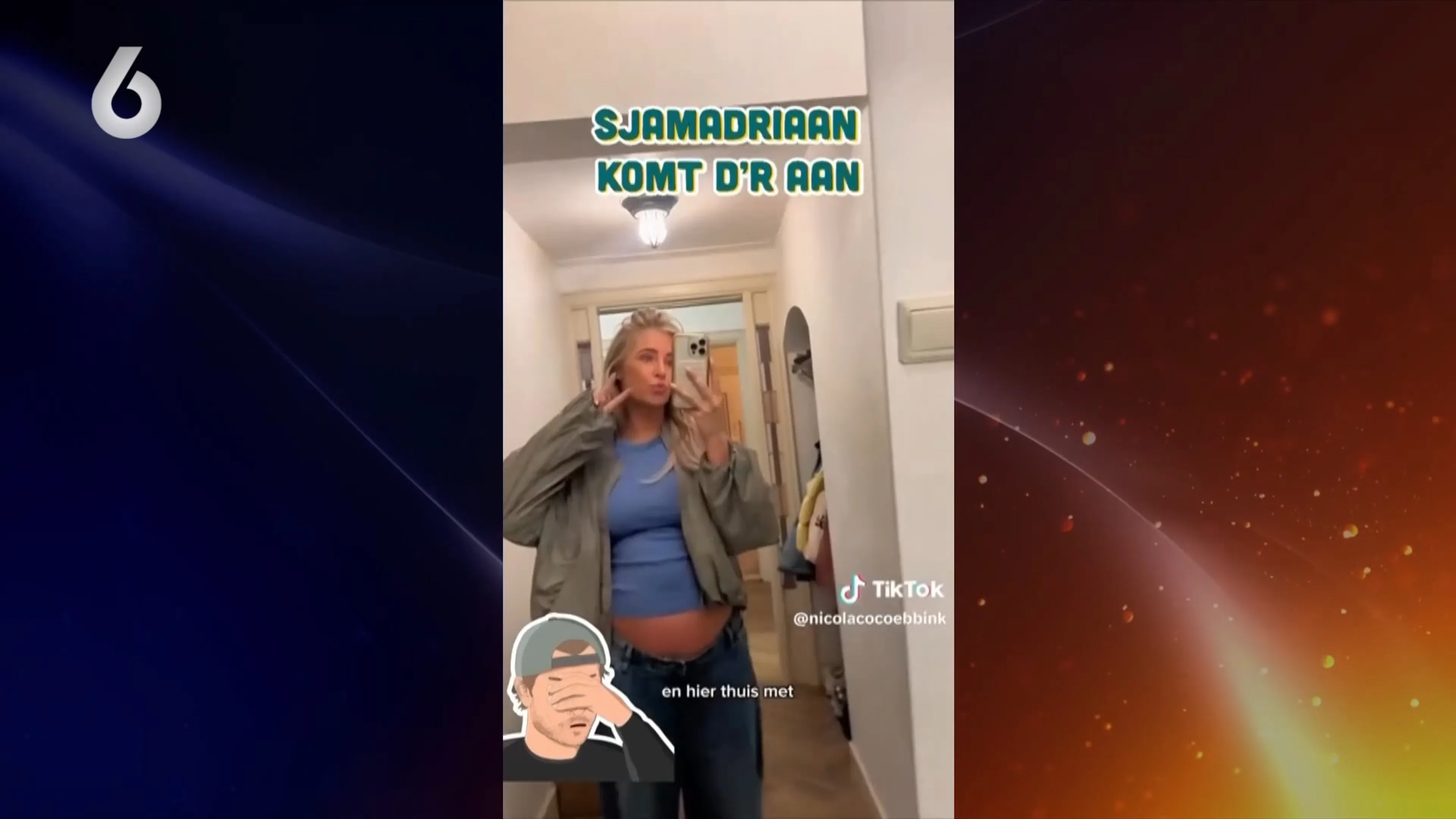 Shownieuws-tafel hekelt champagne drinken zwangere influencer Nicola Ebbink