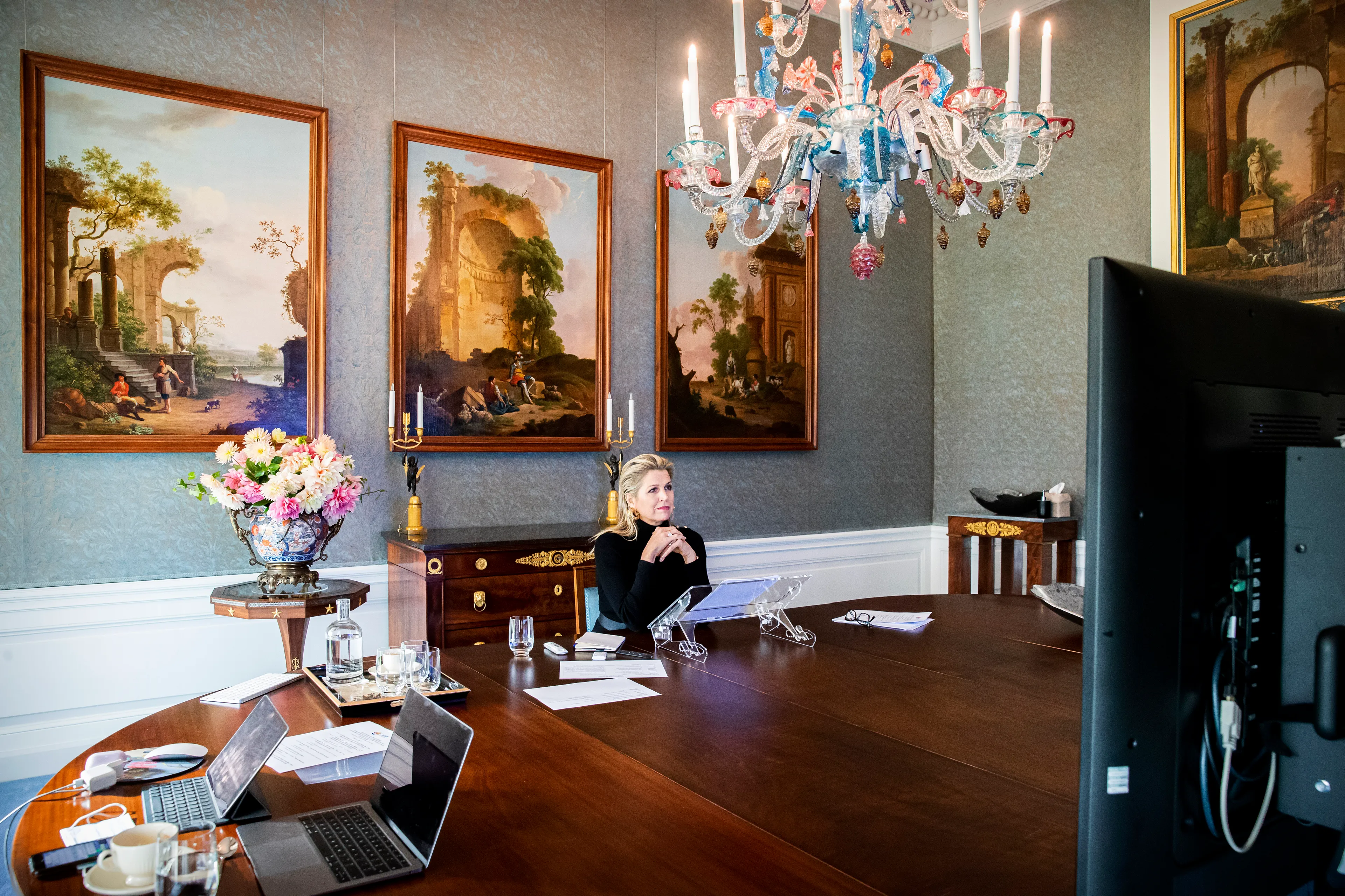 Dit is de nieuwe thuiswerkplek van Máxima