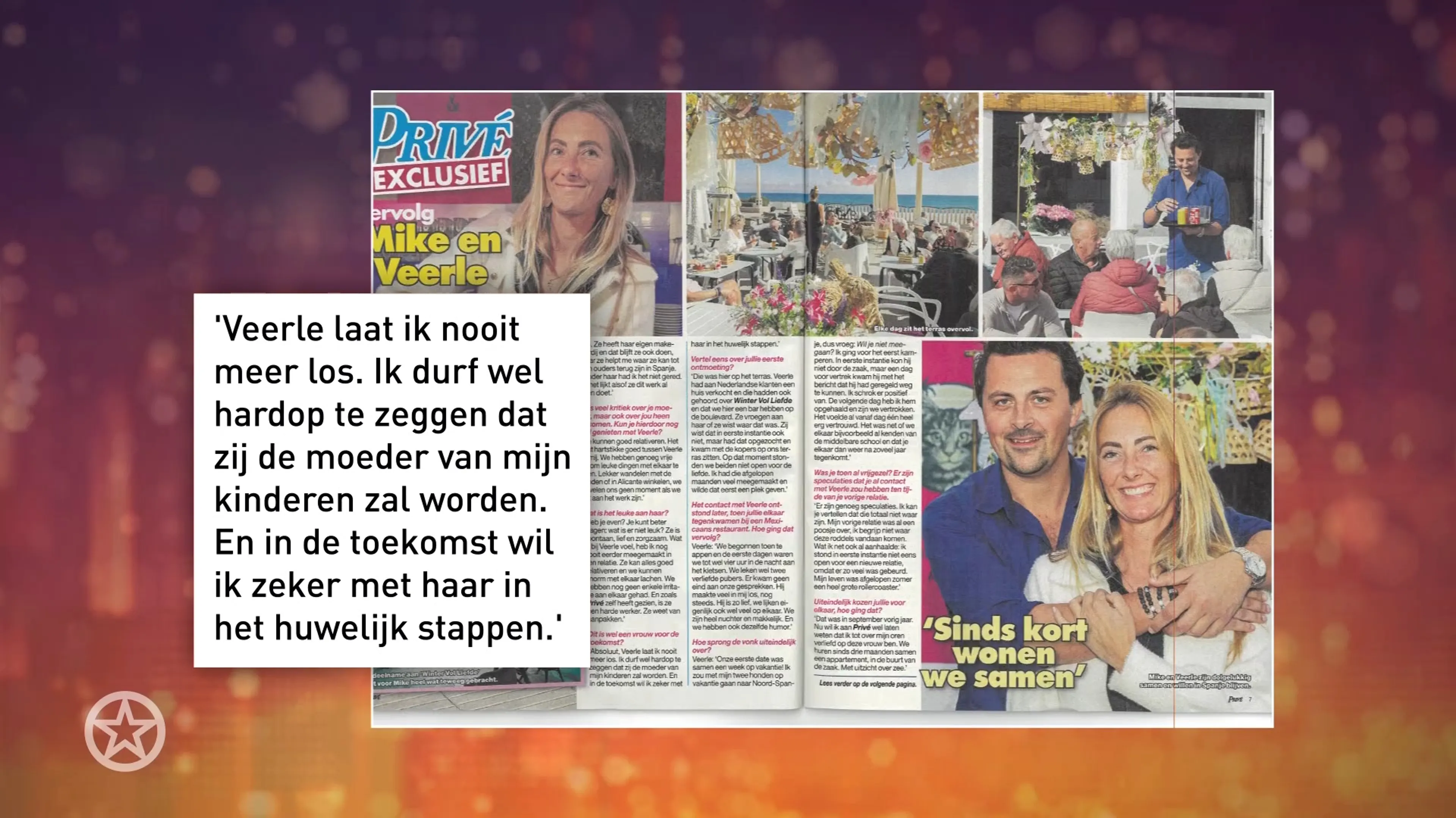 Mike Hansler en Veerle doen opvallende onthullingen in Privé