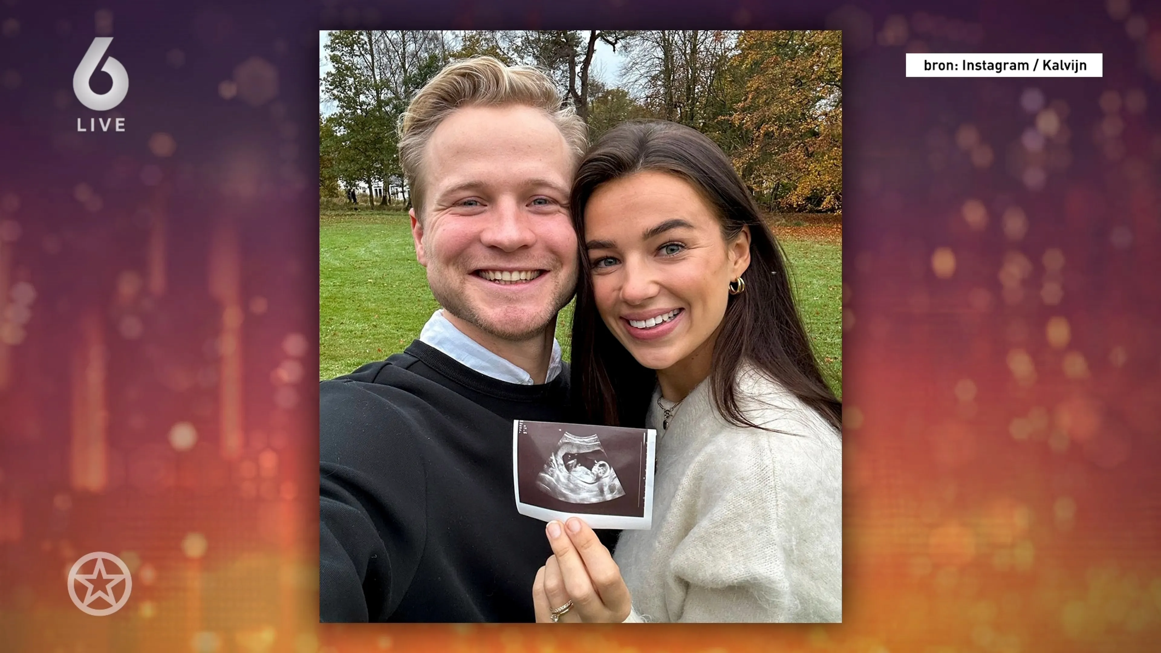 Kalvijn en Nina Warink verwachten hun eerste kindje samen