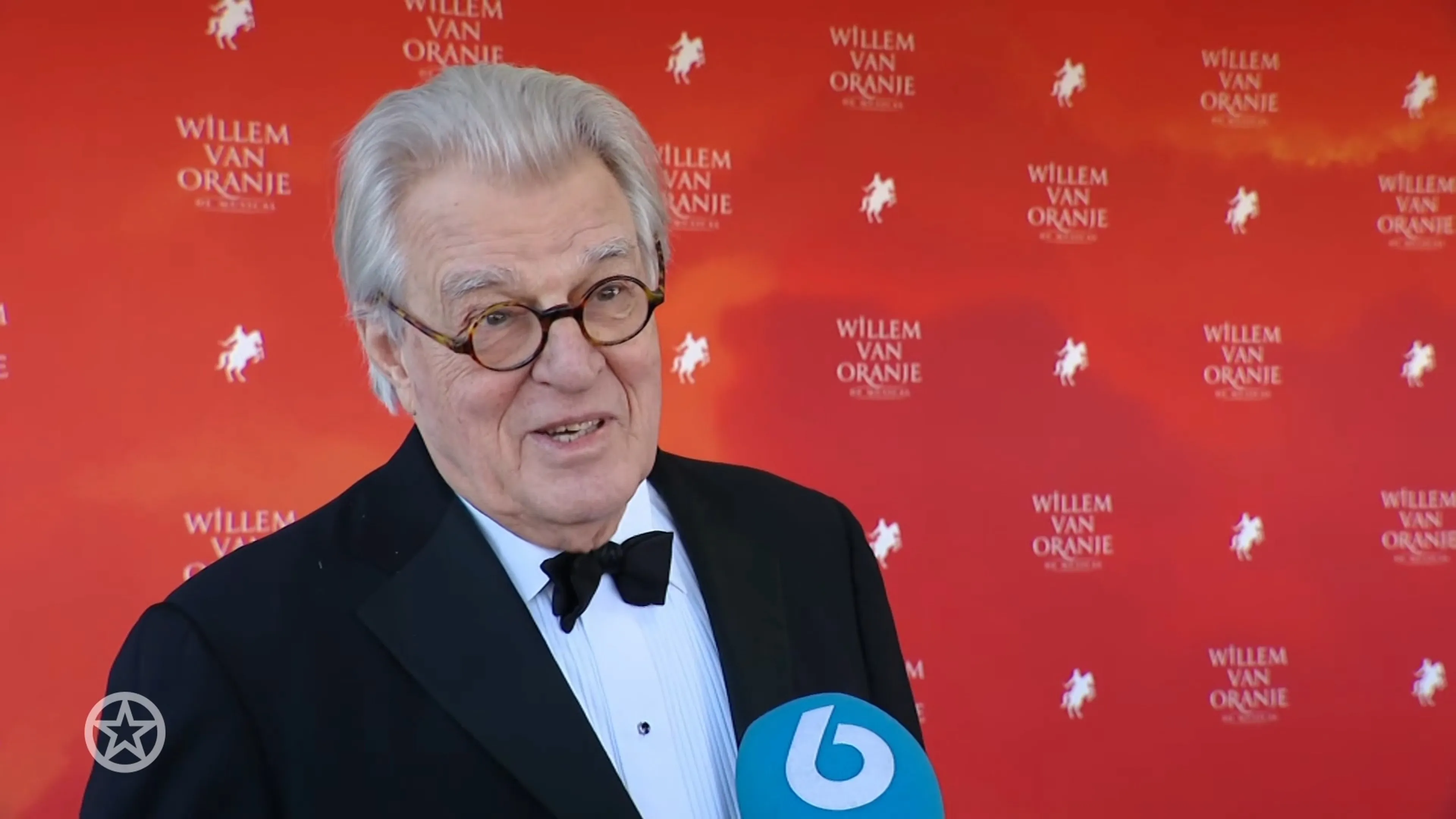 Jeroen Krabbé op de première van Willem van Oranje-musical