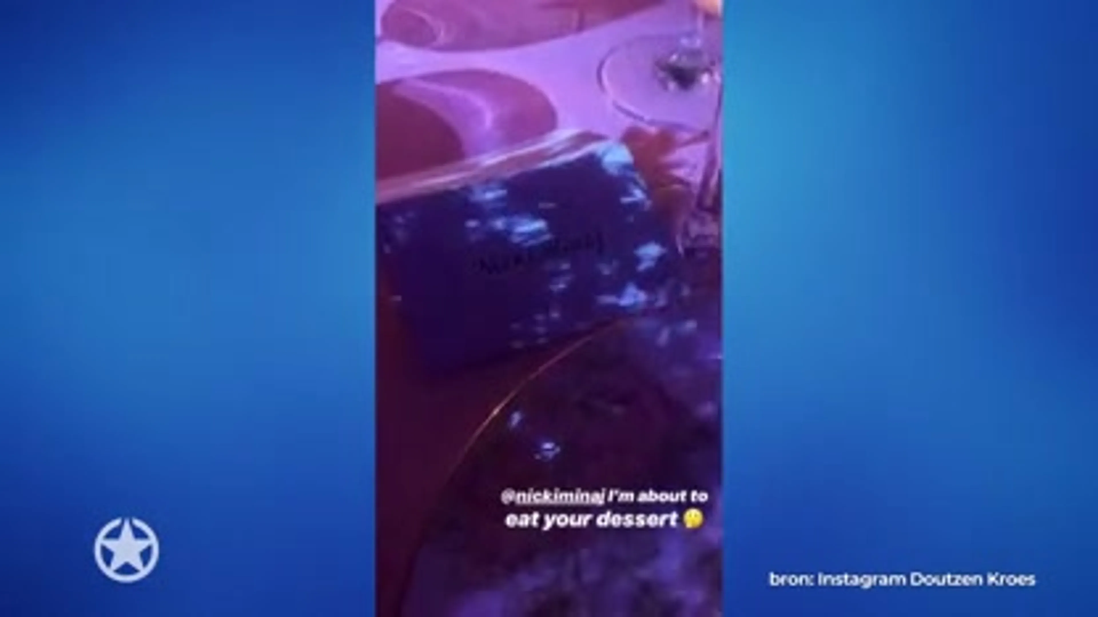 Doutzen krijgt toetje van Nicki Minaj