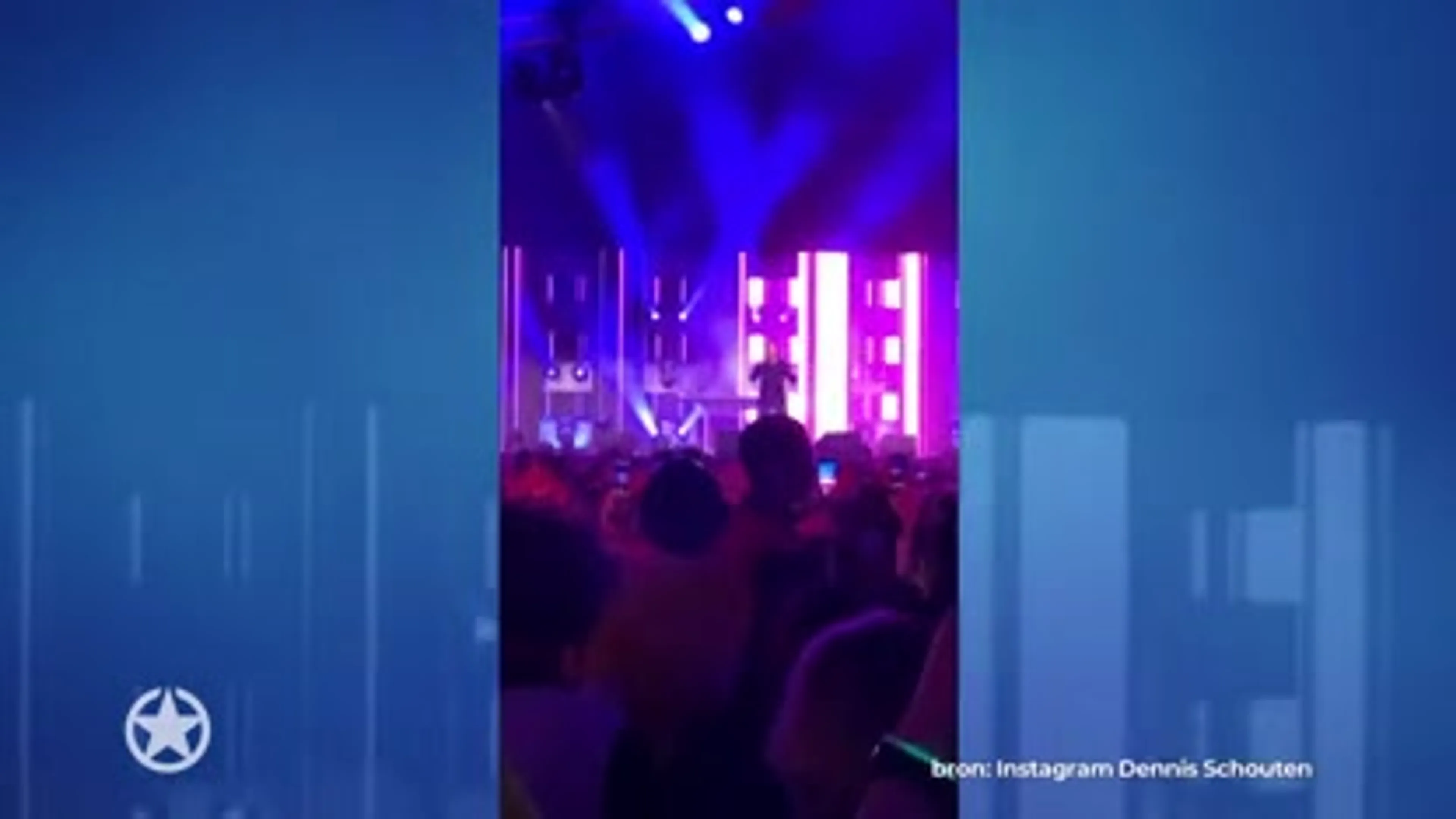 Dennis Schouten bij Qmusic-feest