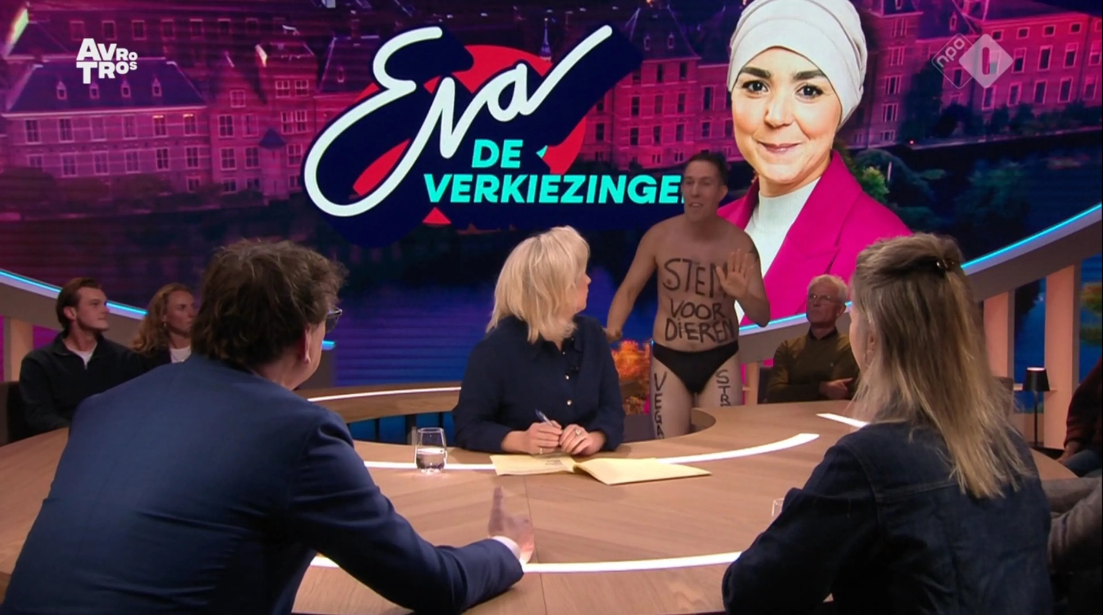 NPO reageert op streaker-incident Eva