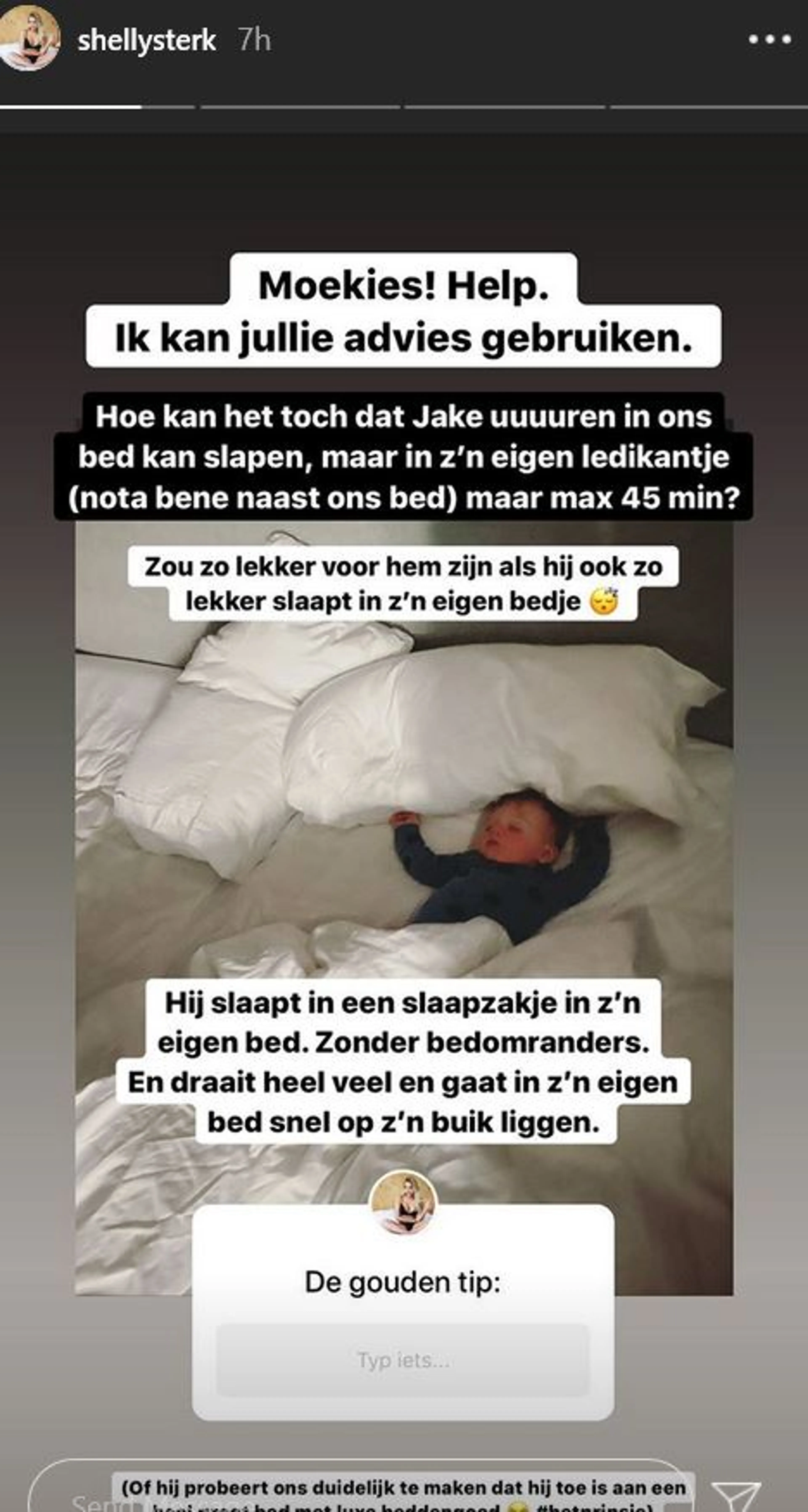 Radeloze Shelly Sterk vraagt om hulp