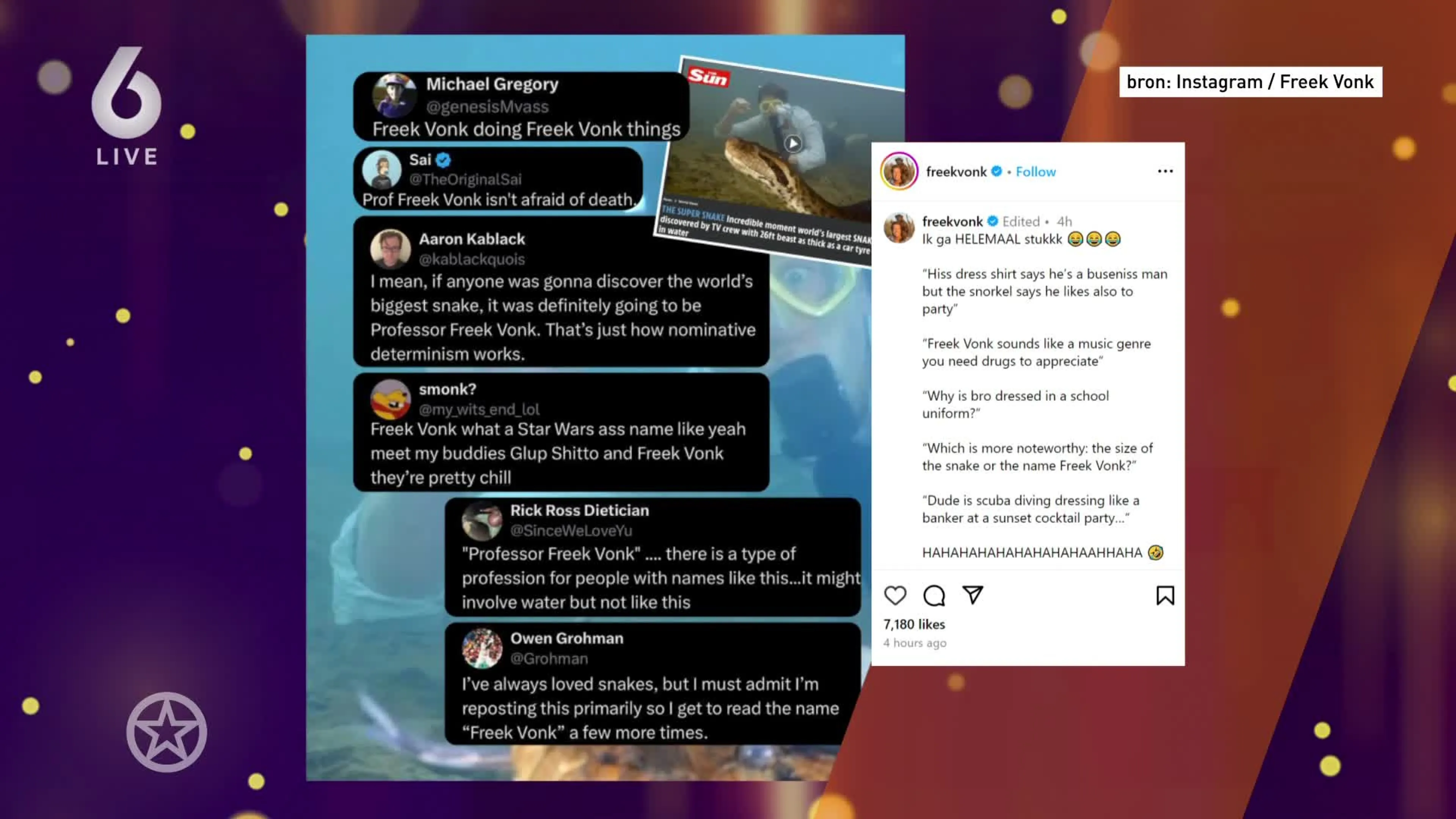 Freek Vonk heeft een nieuwe anaconda-soort ontdekt