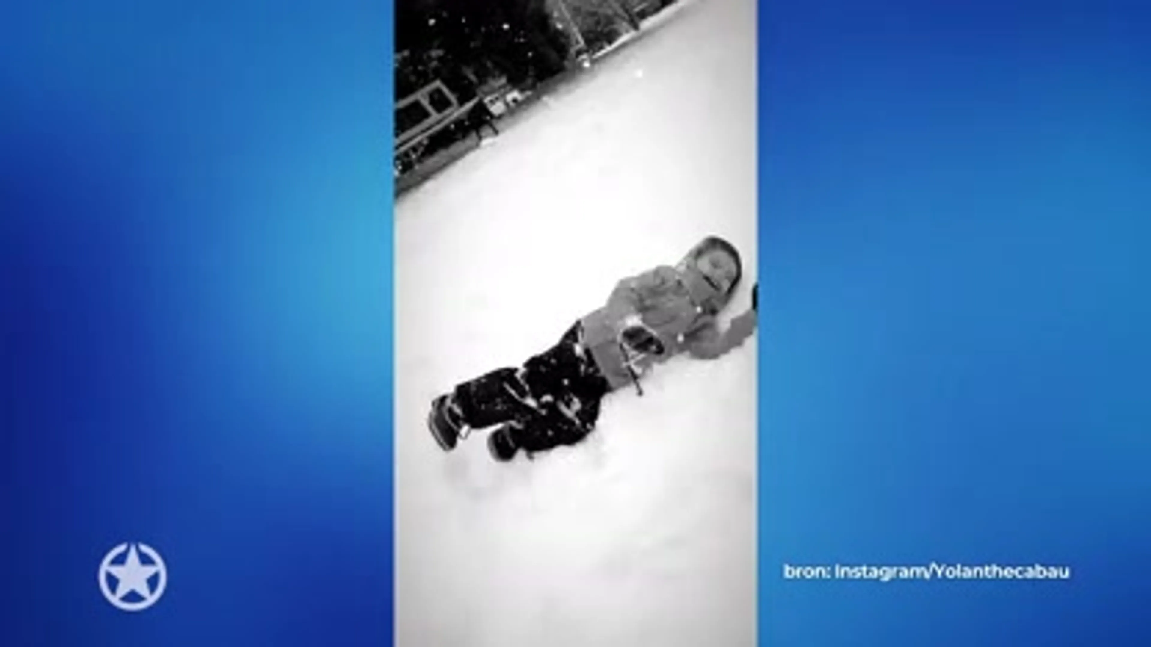 Yolanthe en Xess genieten van skivakantie