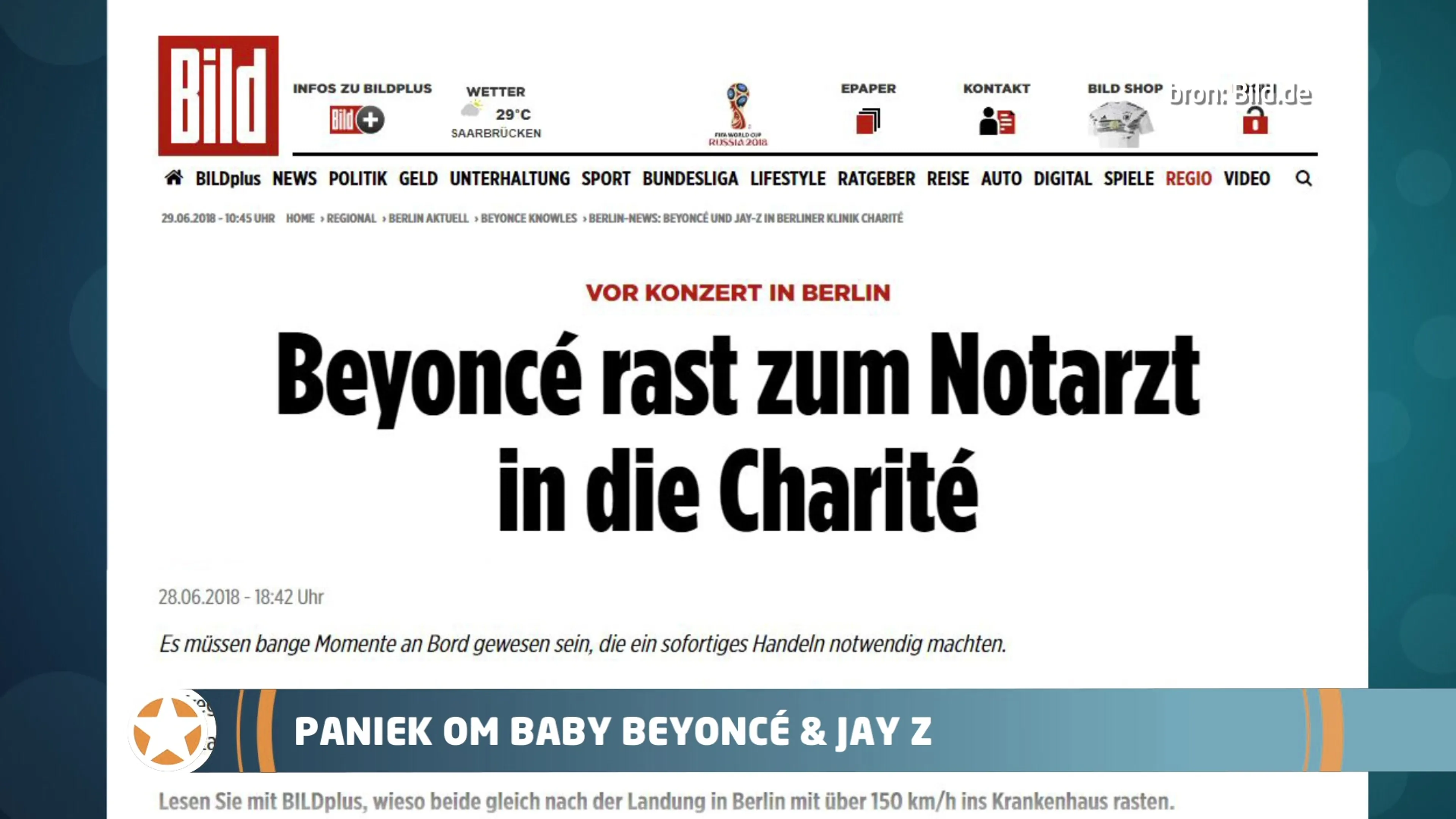 Show Update: Paniek om baby Beyoncé en Jay Z