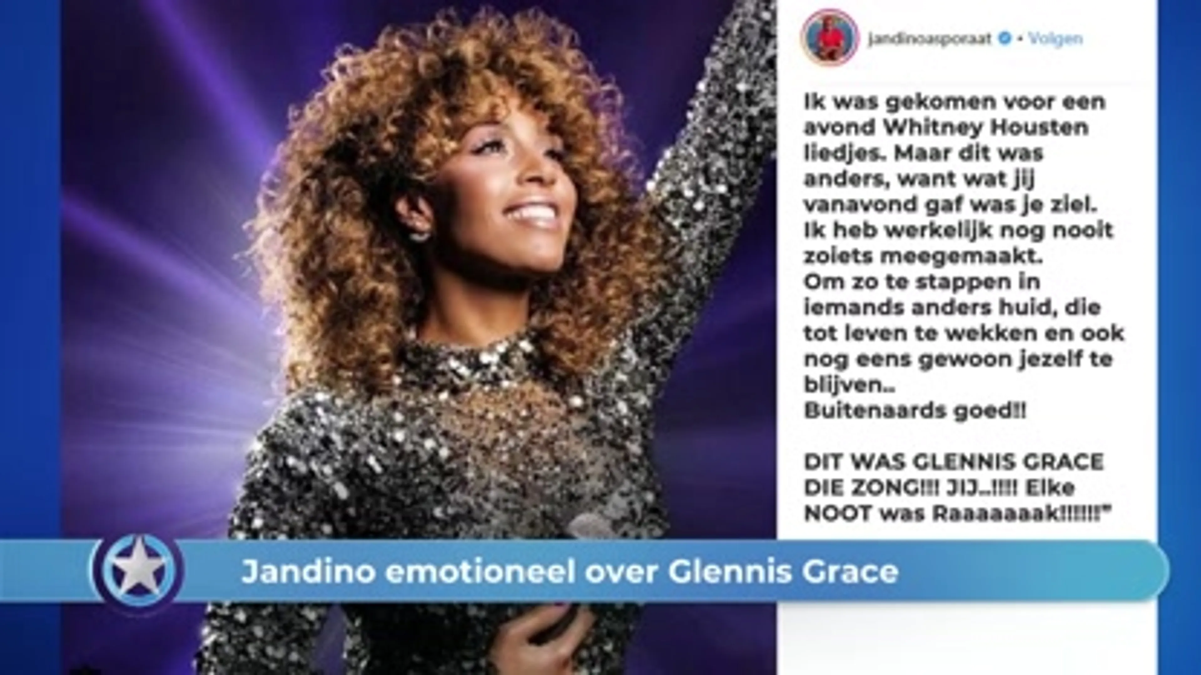 Show Update: Jandino overdonderd door Glennis!