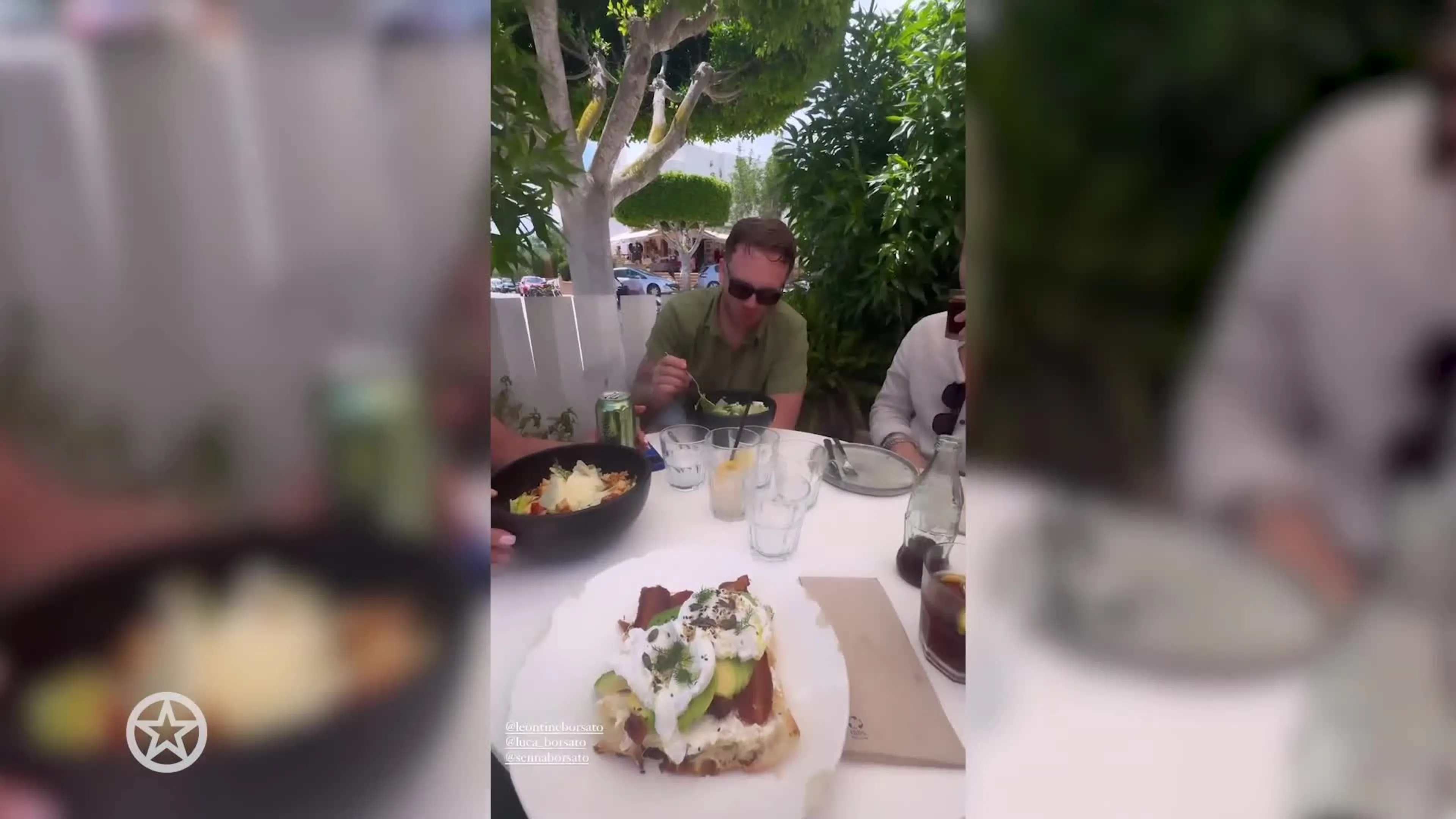 De familie Borsato viert Vaderdag