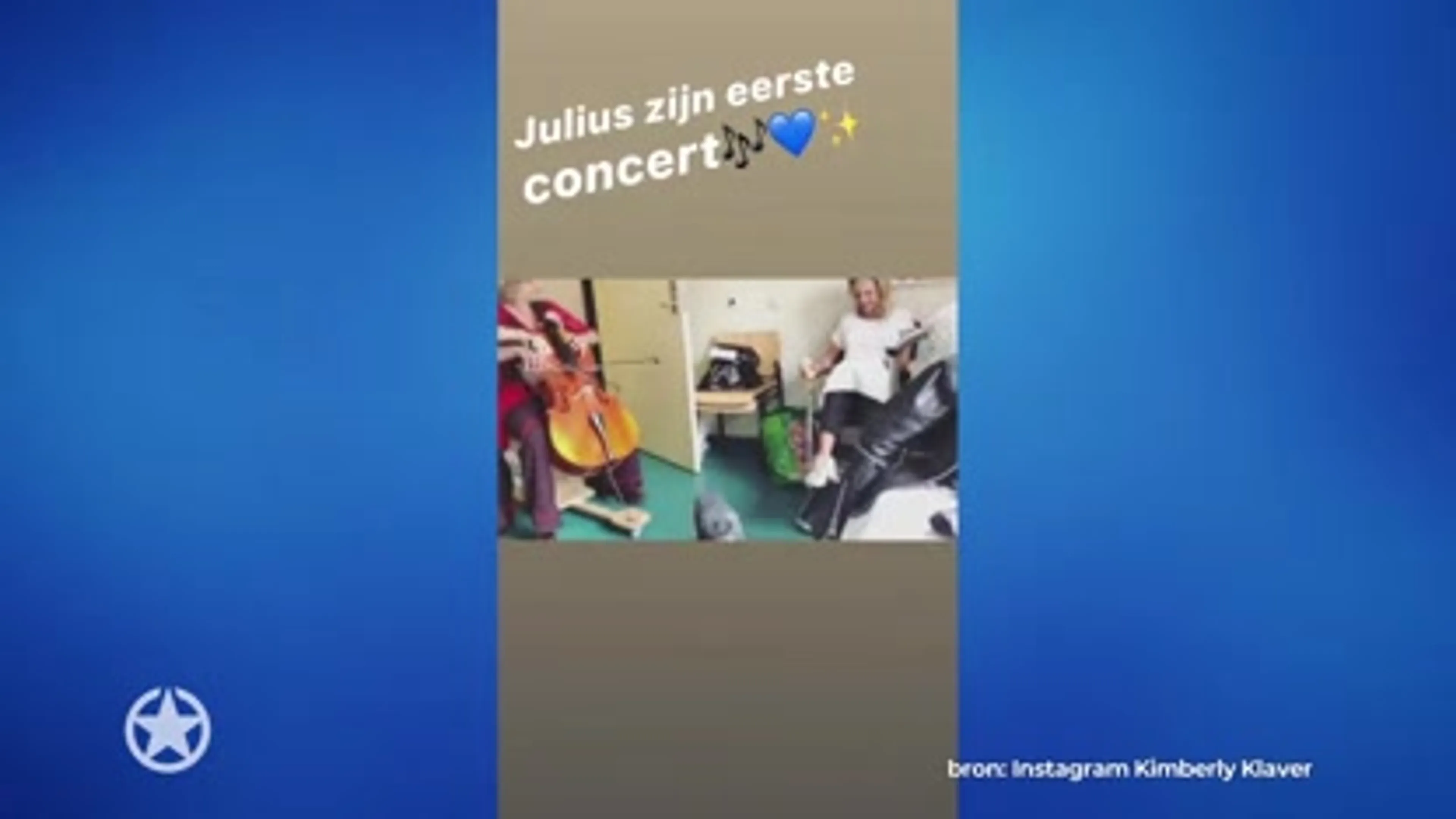 Pasgeboren zoontje Kimberley Klaver krijgt serenade