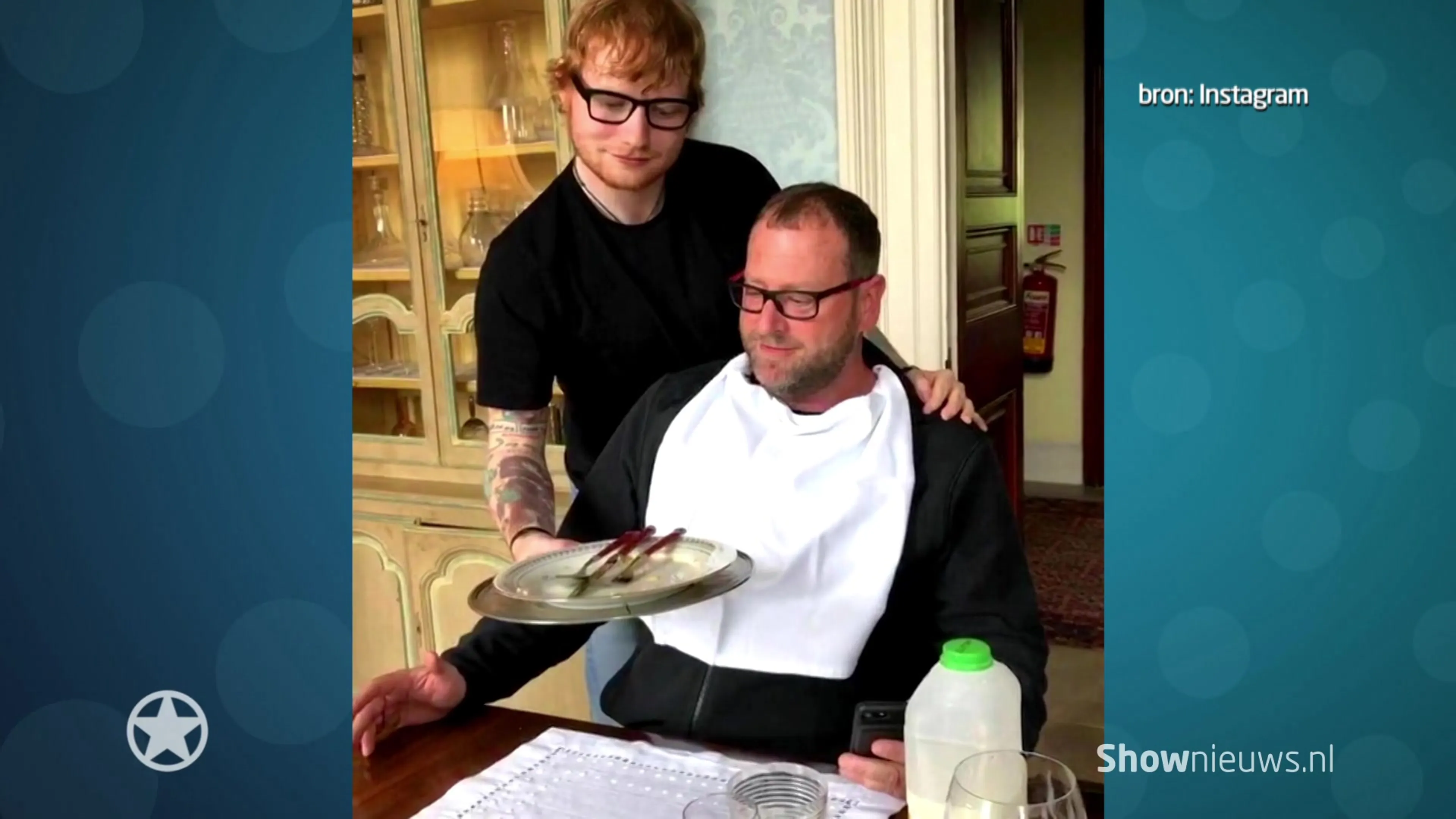 Ed Sheeran close met persoonlijke beveiliger