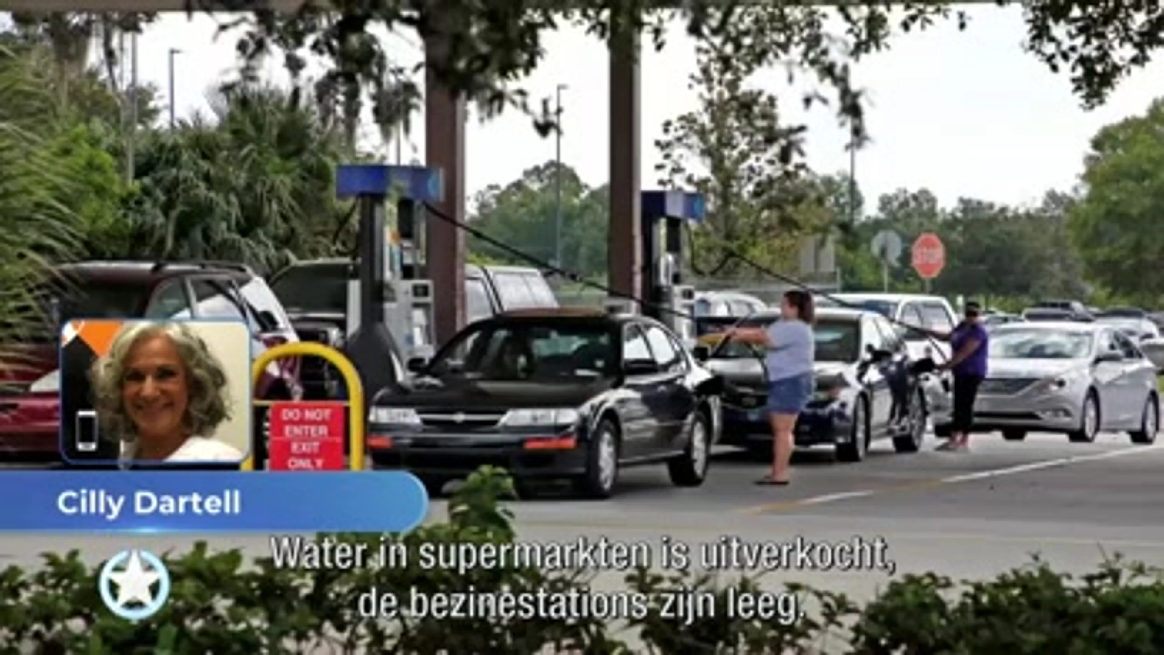 Zoon Quinty Trustfull gevlucht voor naderende orkaan