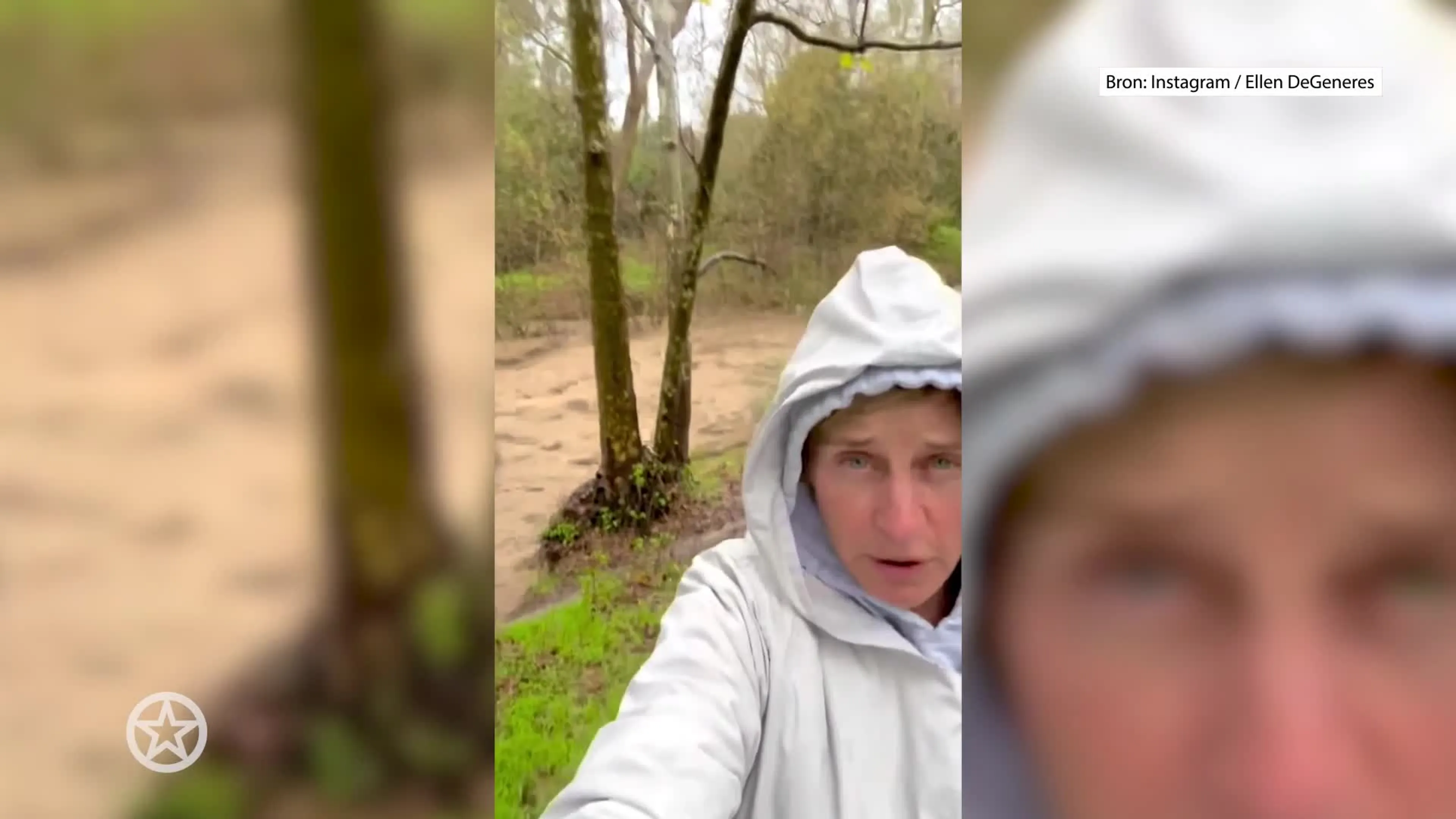Ellen DeGeneres deelt beelden van overstromingen in Montecito