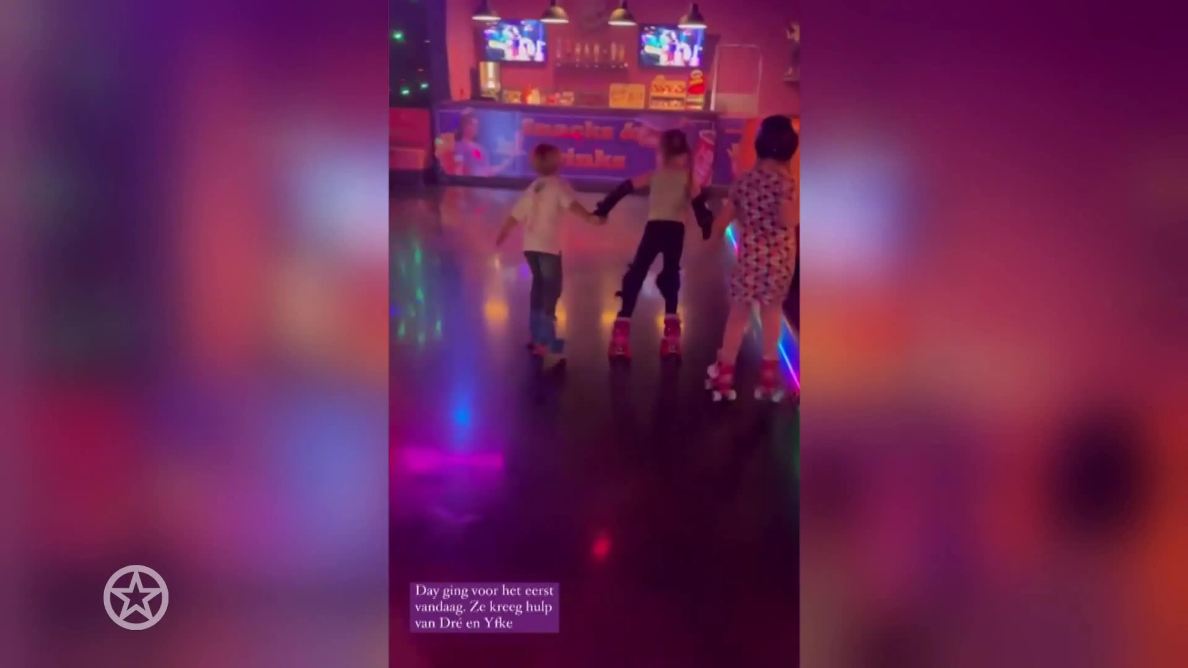 Monique en André op skates