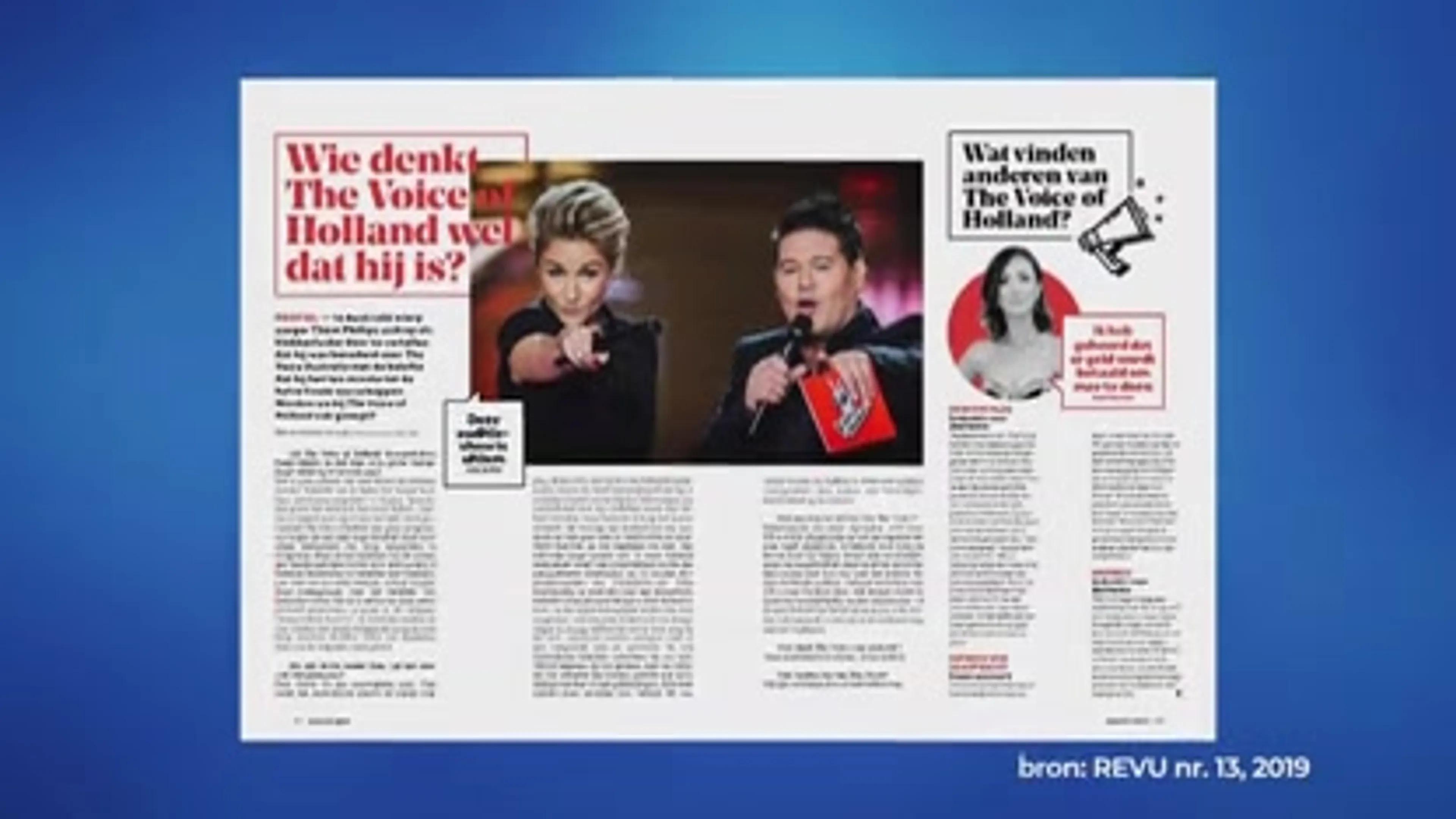 Dewi Pechler is woest op Nieuwe Revu