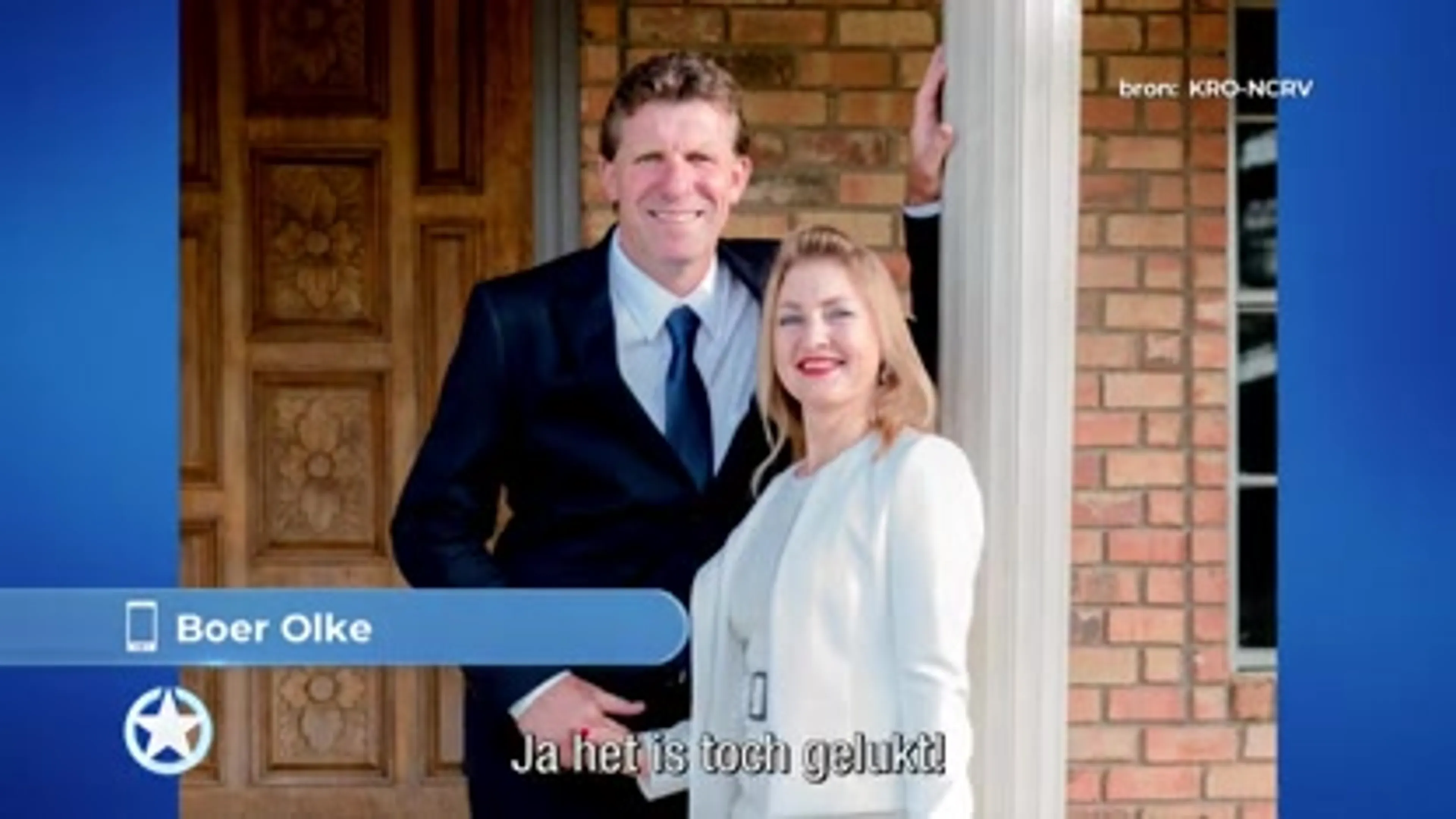 BZV-Boer Olke en zijn Hilda zijn in huwelijksbootje gestapt!