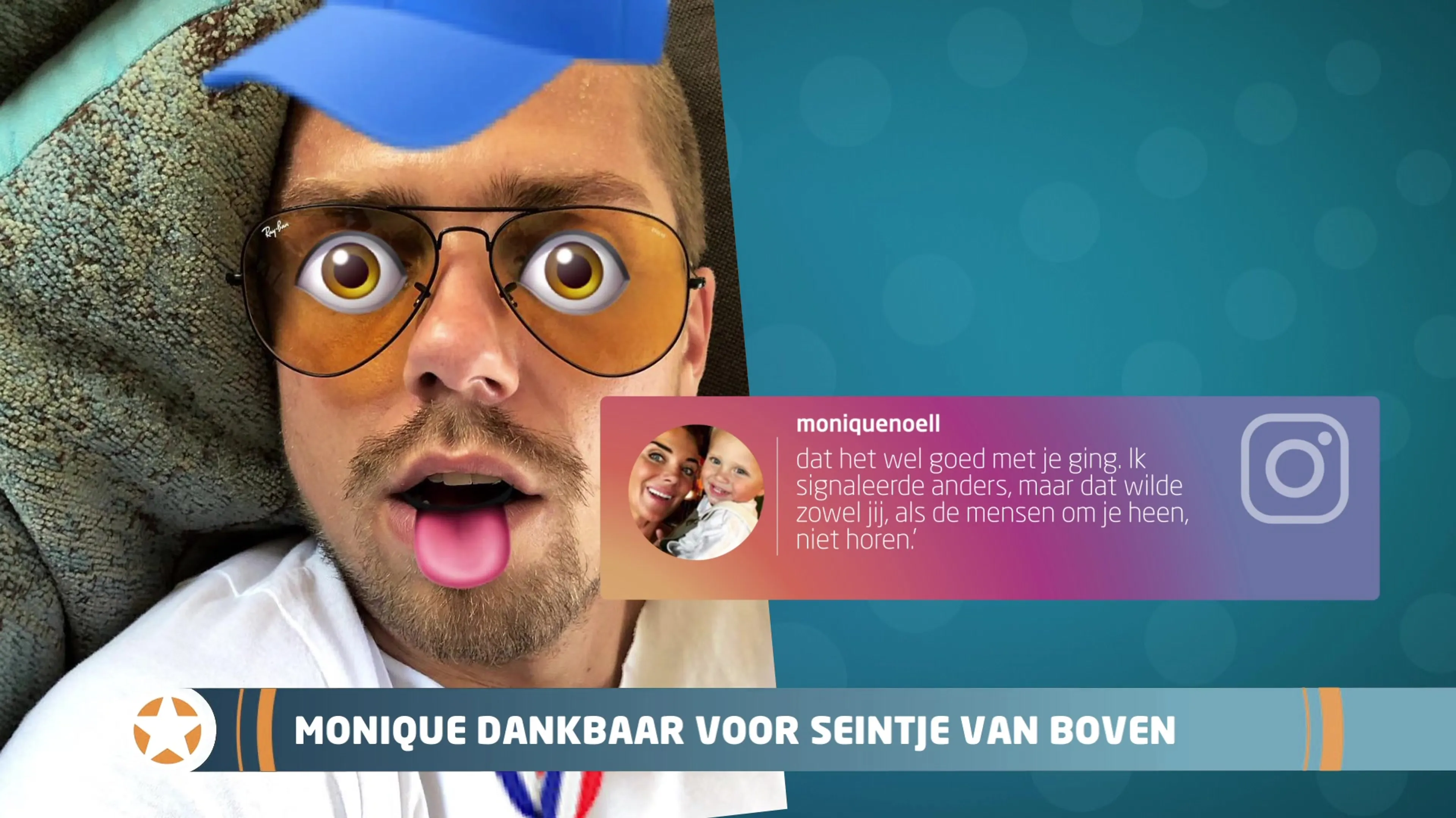 Show Update: Monique dankbaar voor seintje van boven