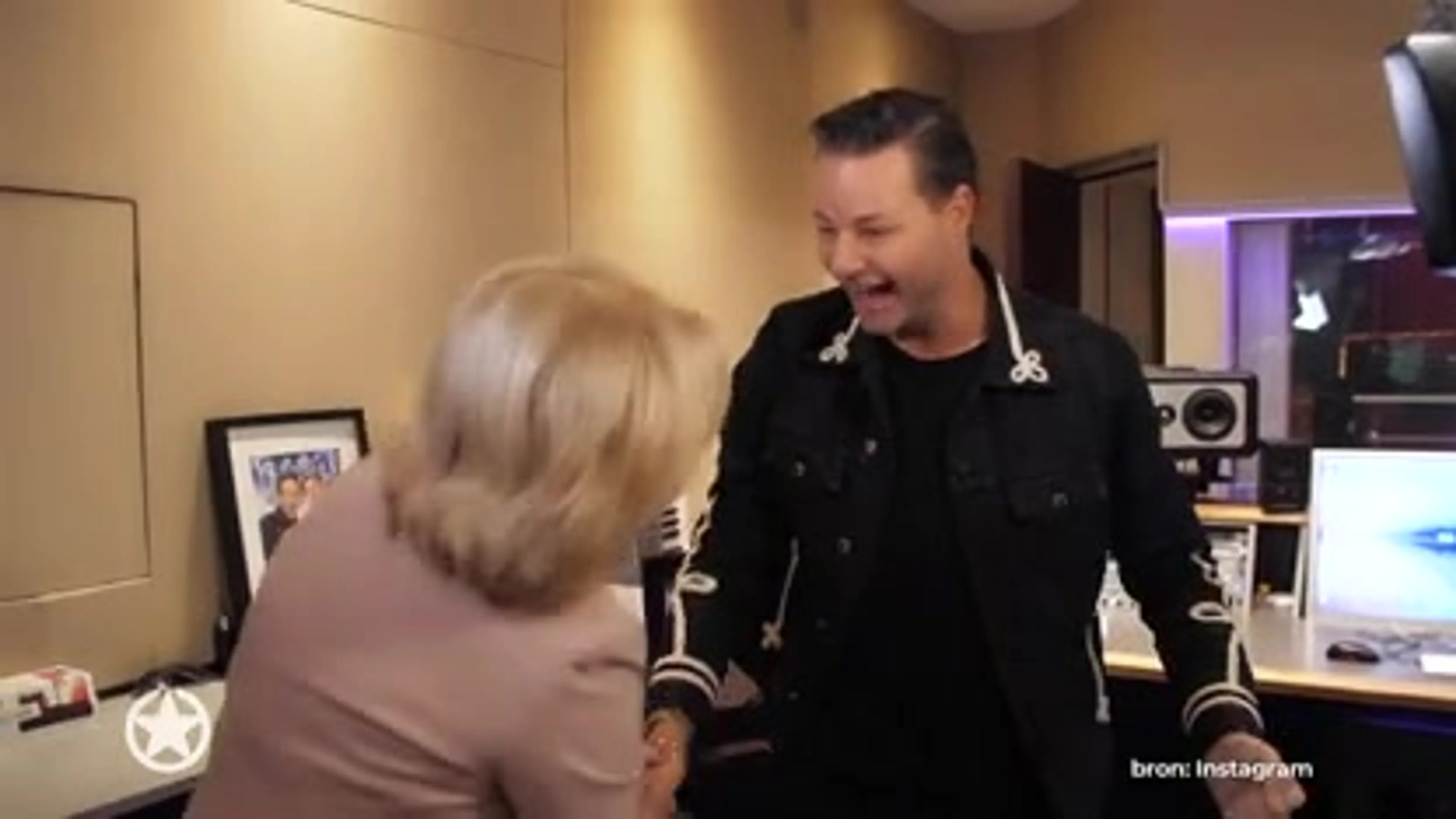 Fred van Leer oefent met Glennis Grace