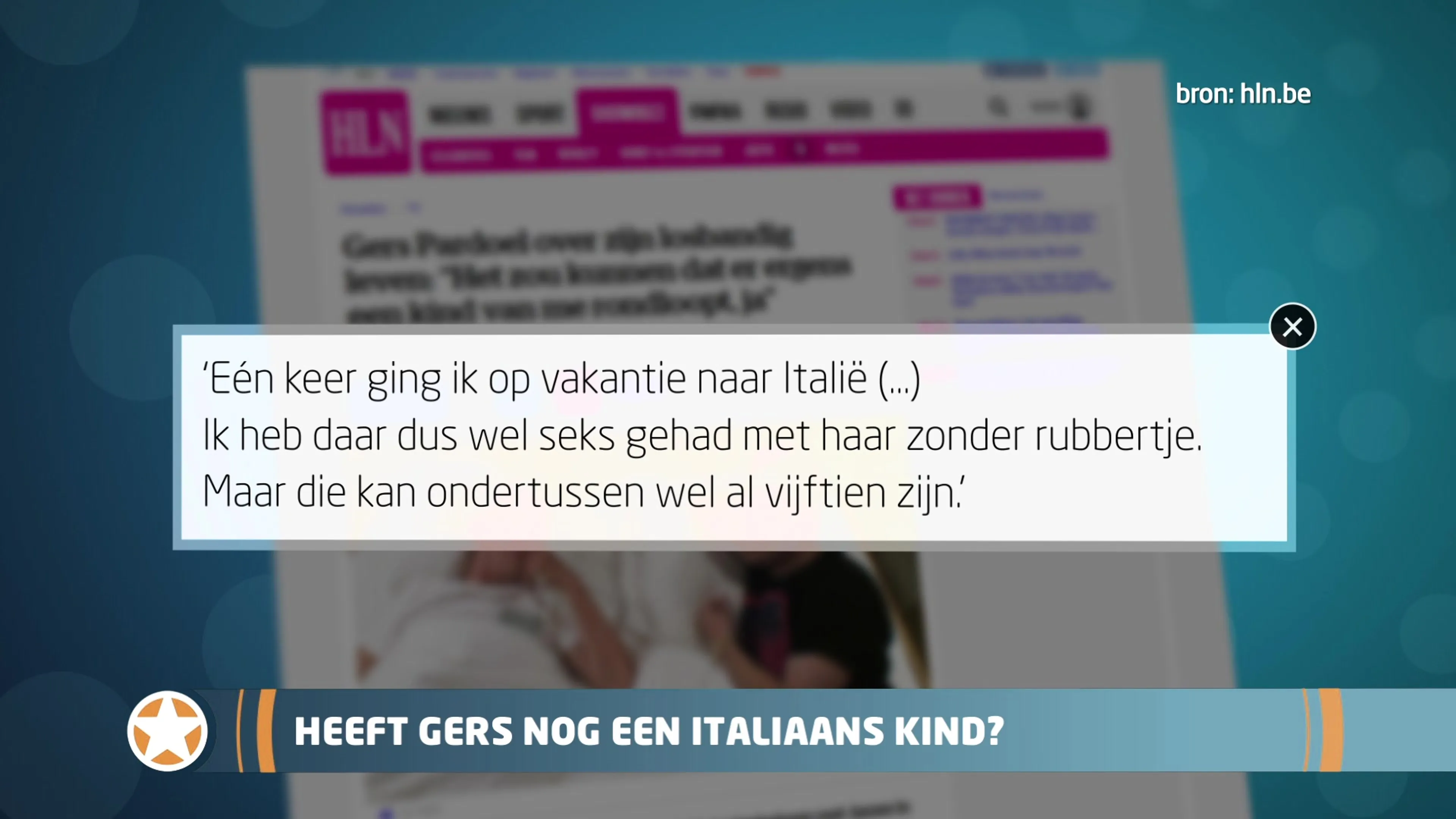 Show Update: Heeft Gers nog een Italiaans kind?